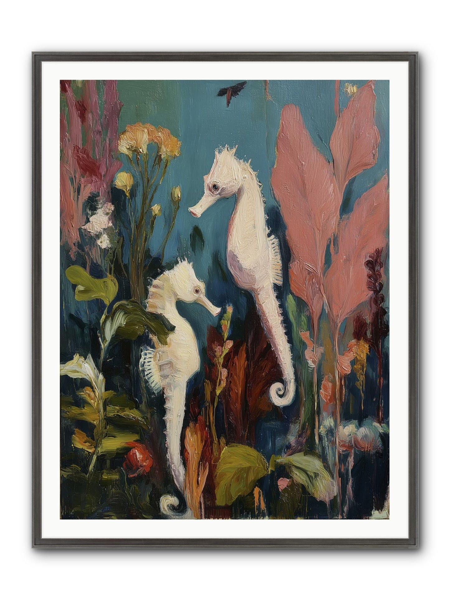Slow Motion Peace Framed Print - Slimwoods Black/Silver 36x48