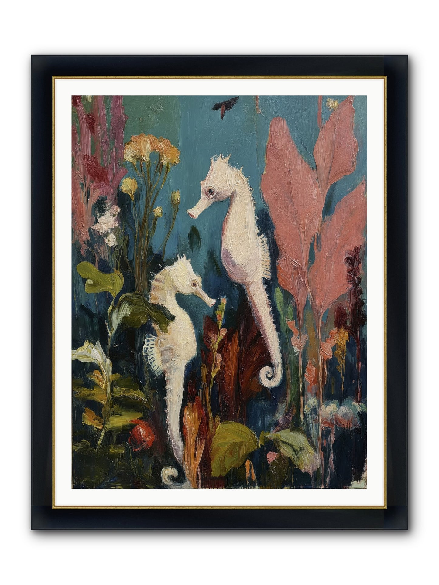 Slow Motion Peace Framed Print - Wide Black w/Gold 36x48