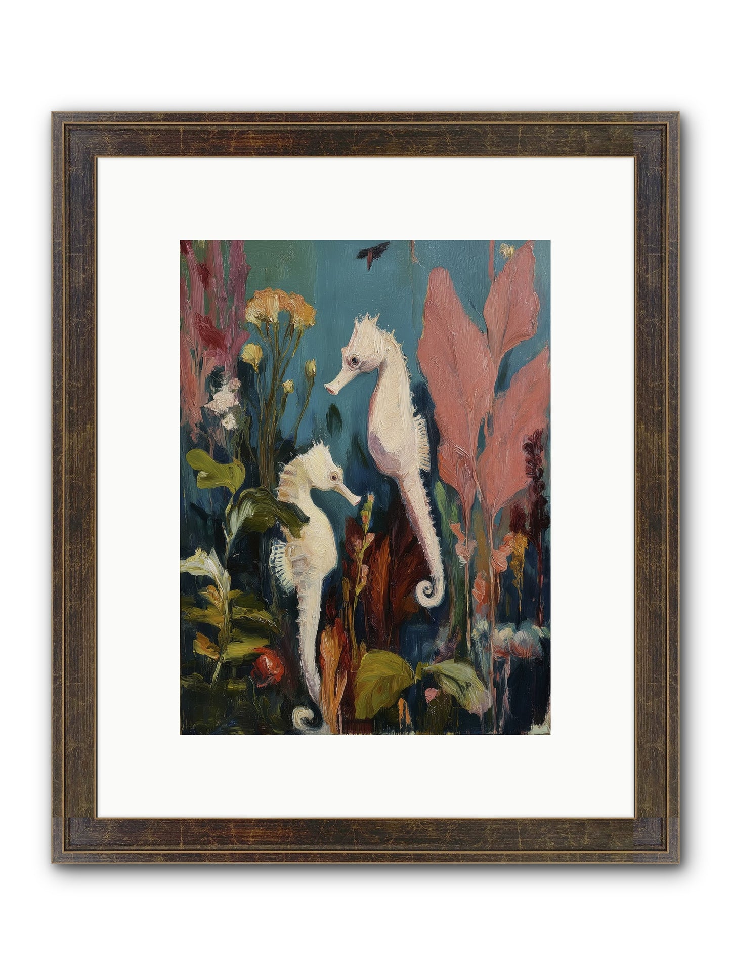 Slow Motion Peace Framed Print - Slimwoods Black/Gold 9x12