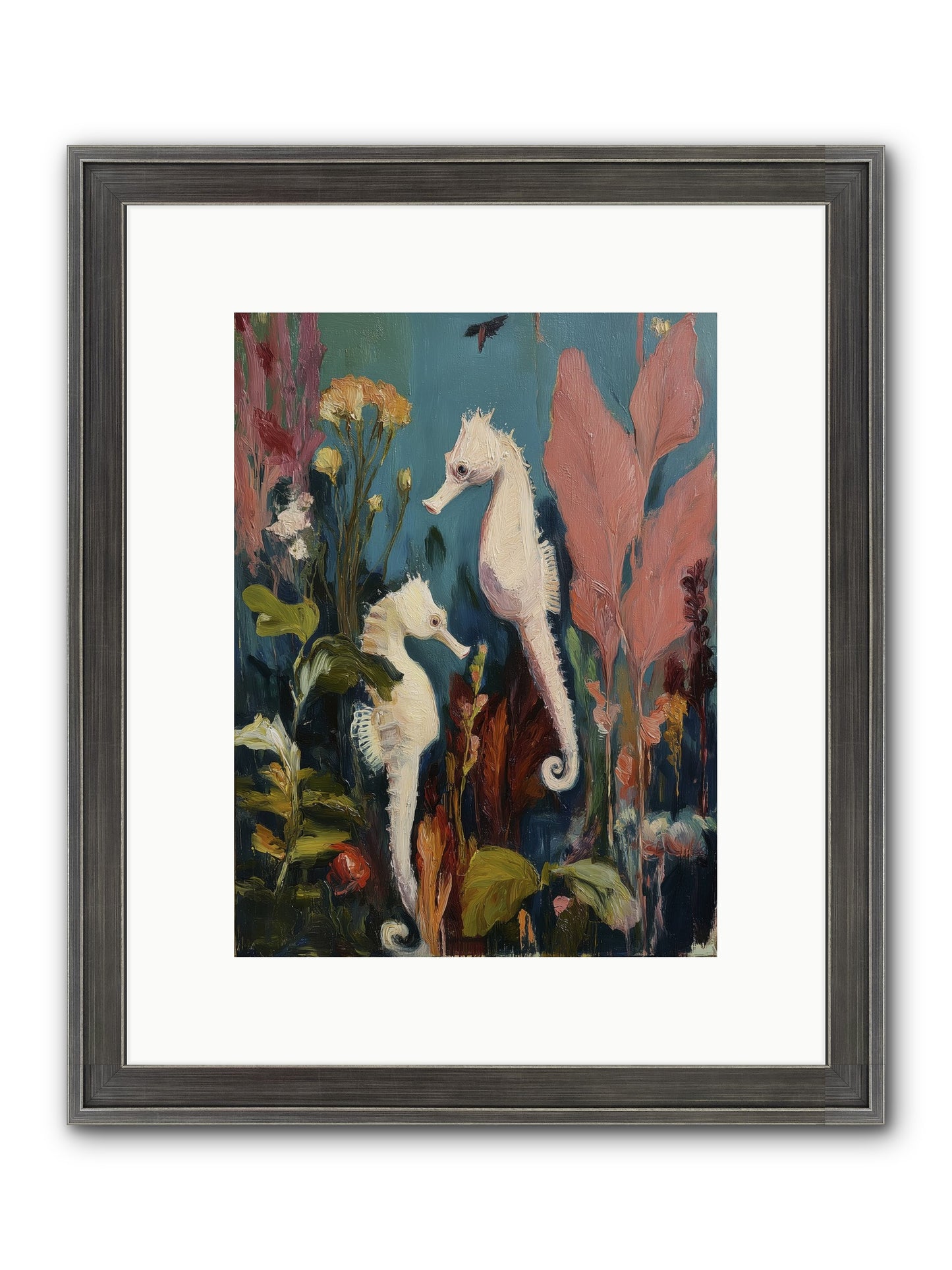 Slow Motion Peace Framed Print - Slimwoods Black/Silver 9x12