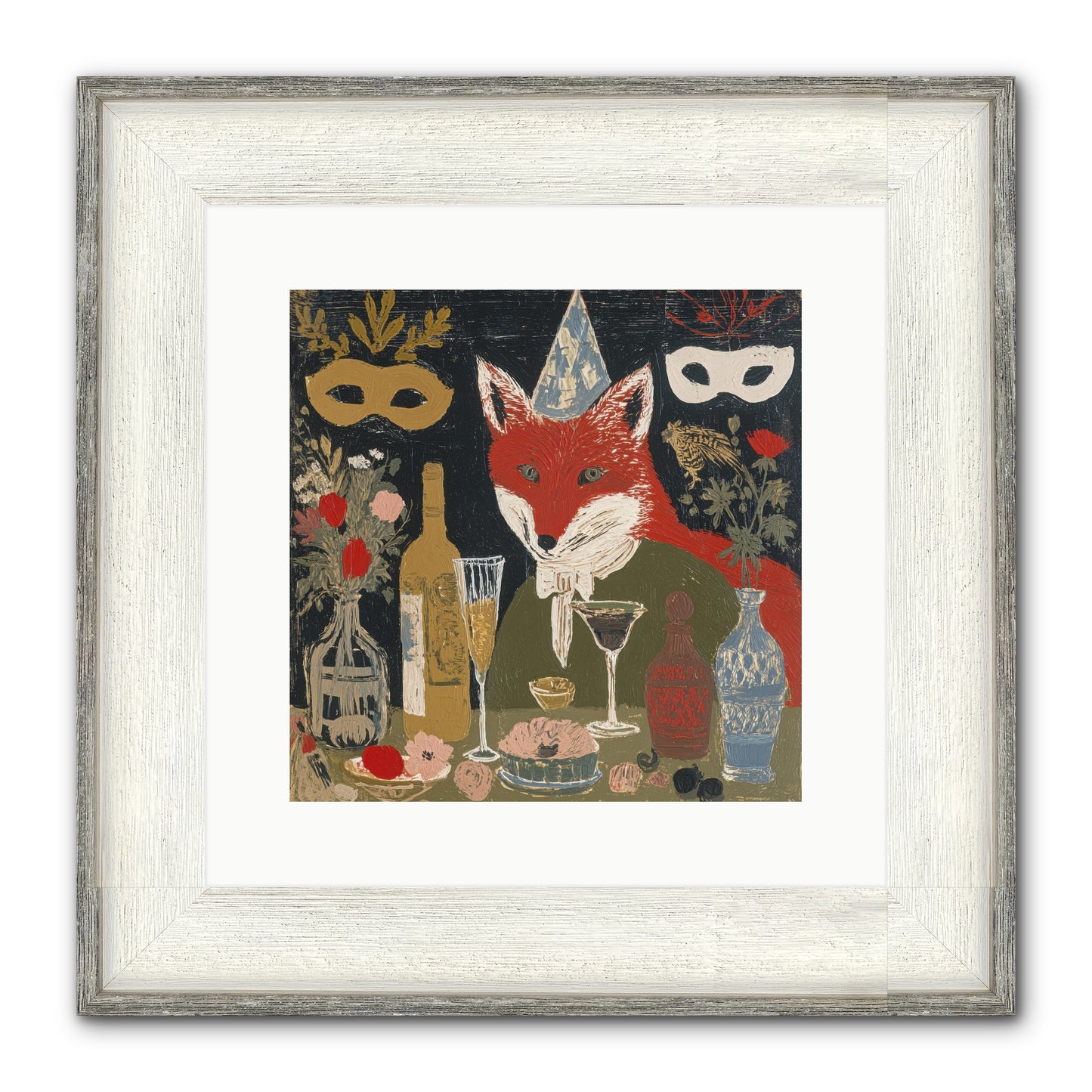Small Joys Framed Print - Driftwood White 12x12