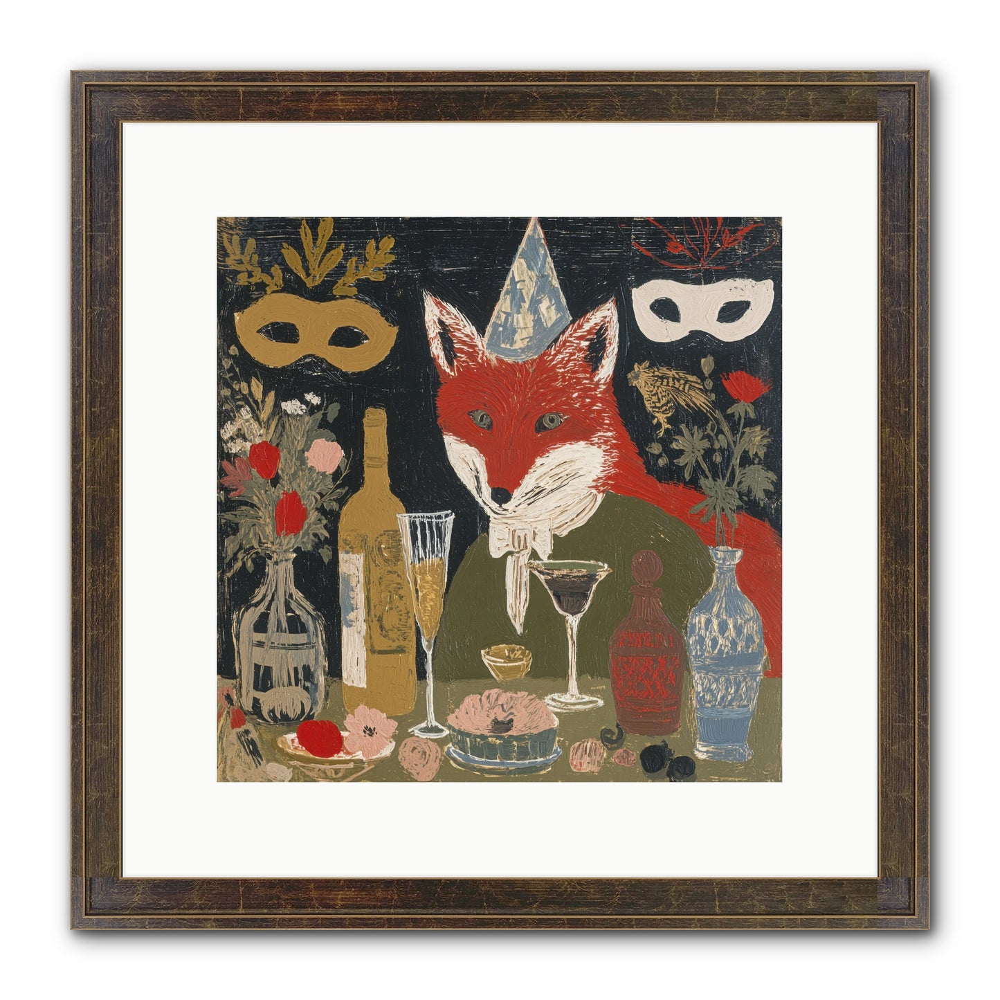Small Joys Framed Print - Slimwoods Black/Gold 12x12