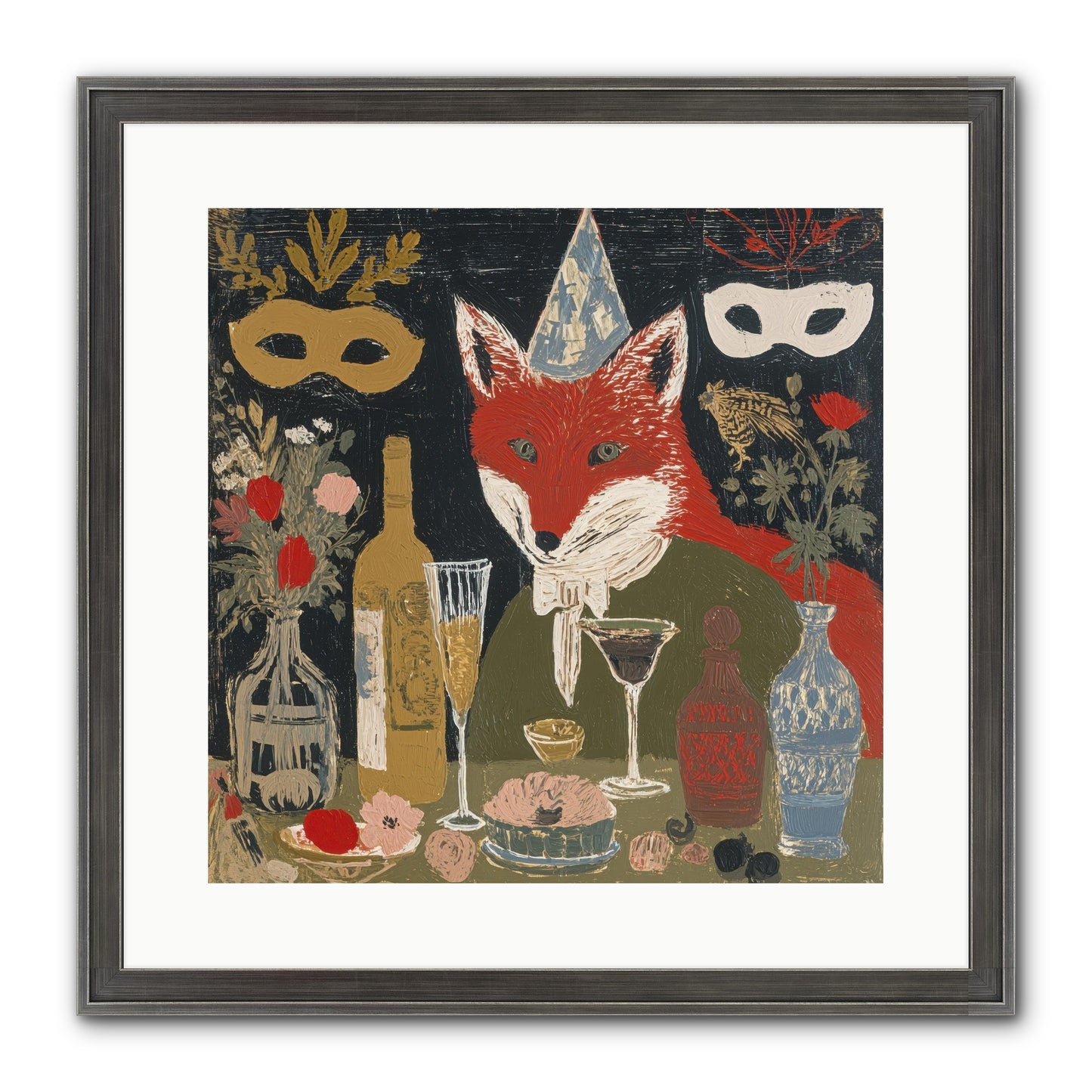Small Joys Framed Print - Slimwoods Black/Silver 16x16