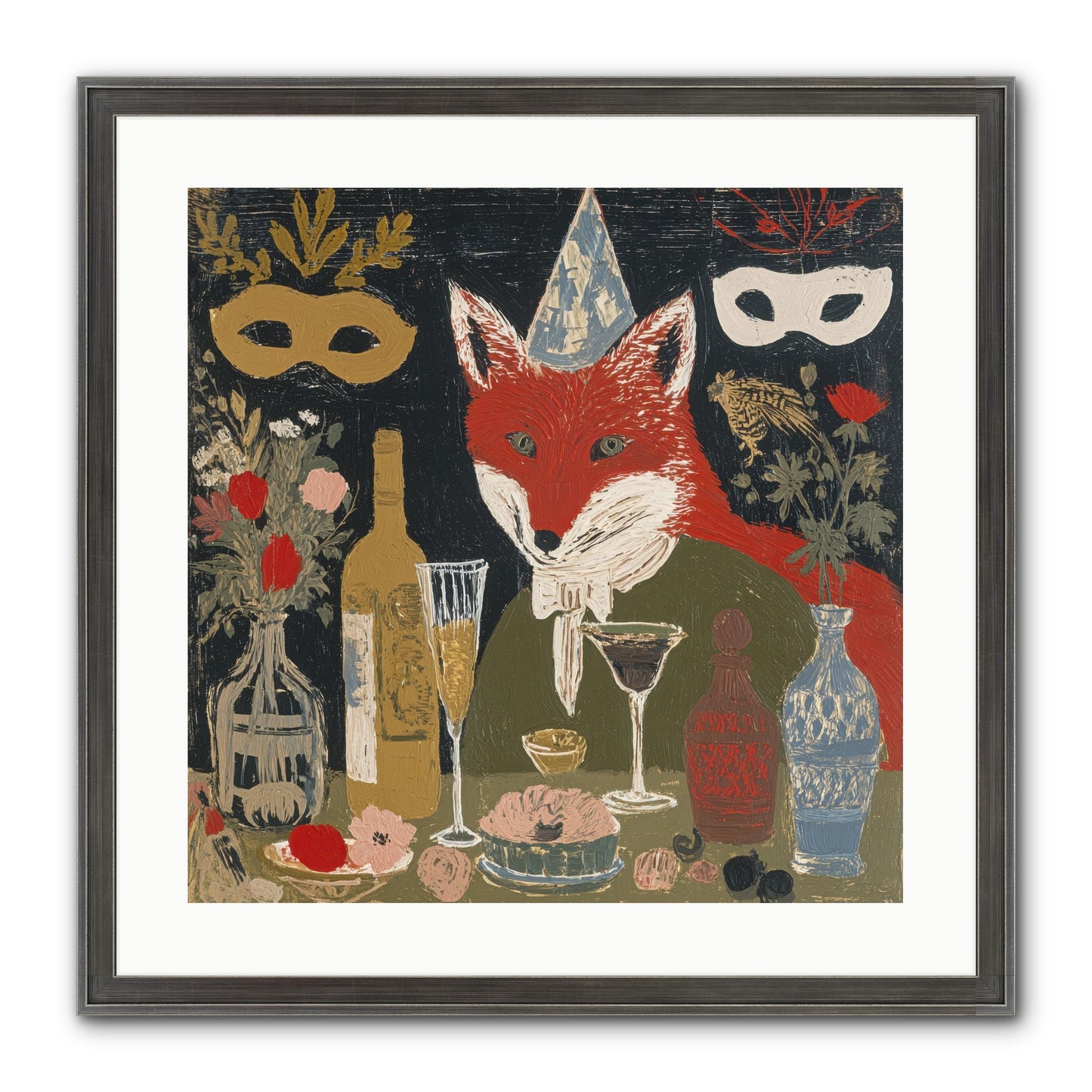 Small Joys Framed Print - Slimwoods Black/Silver 20x20
