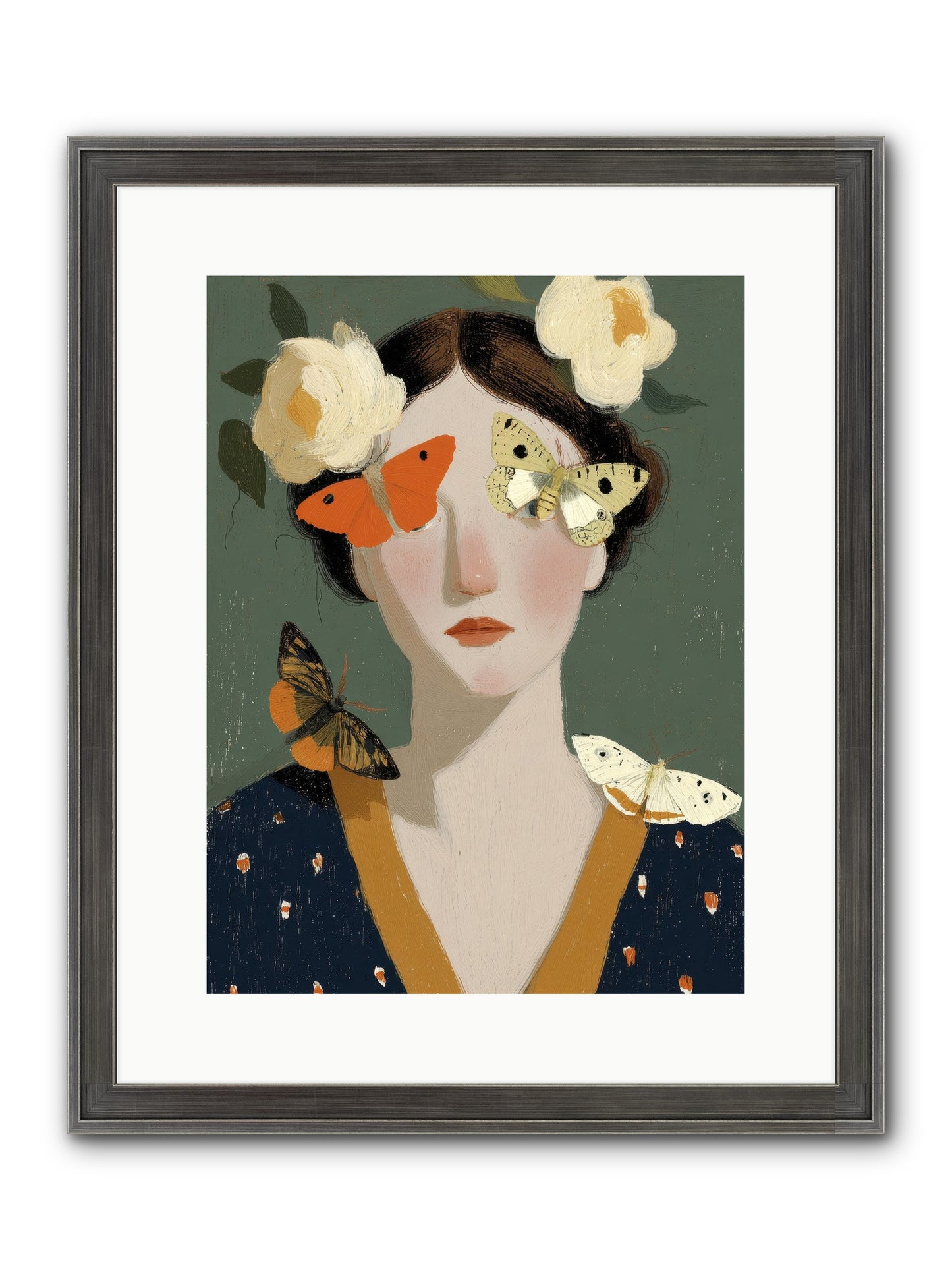 Small Migrations Framed Print - Slimwoods Black/Silver 12x16