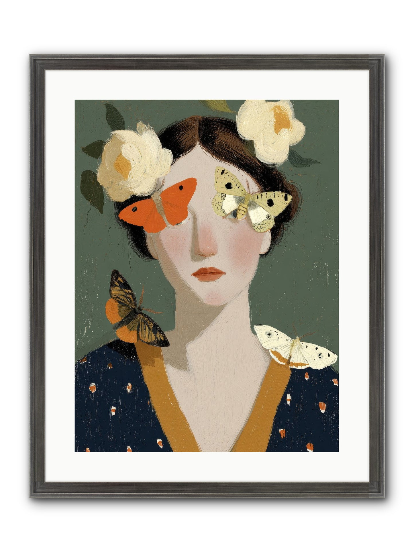 Small Migrations Framed Print - Slimwoods Black/Silver 18x24