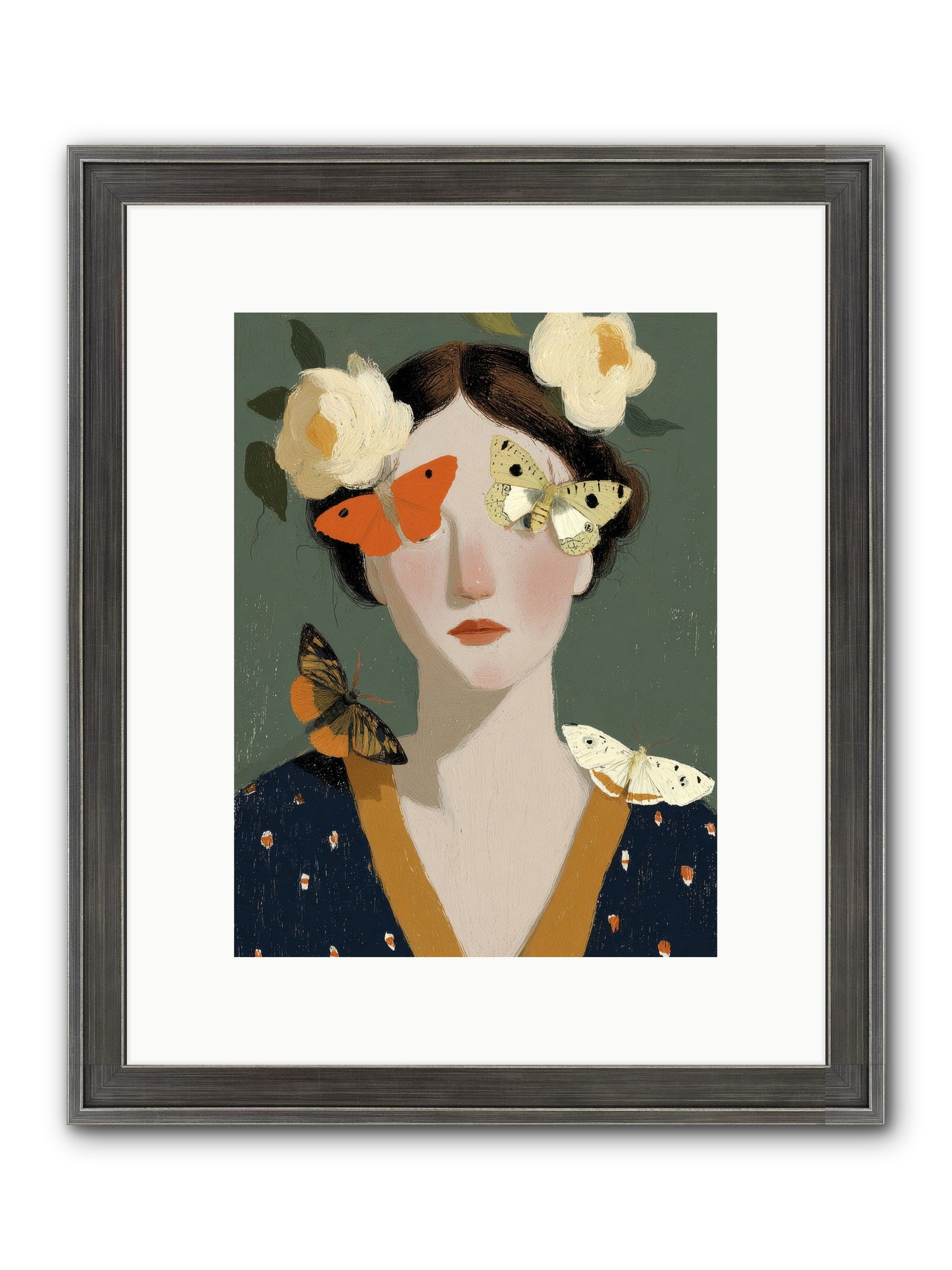 Small Migrations Framed Print - Slimwoods Black/Silver 9x12