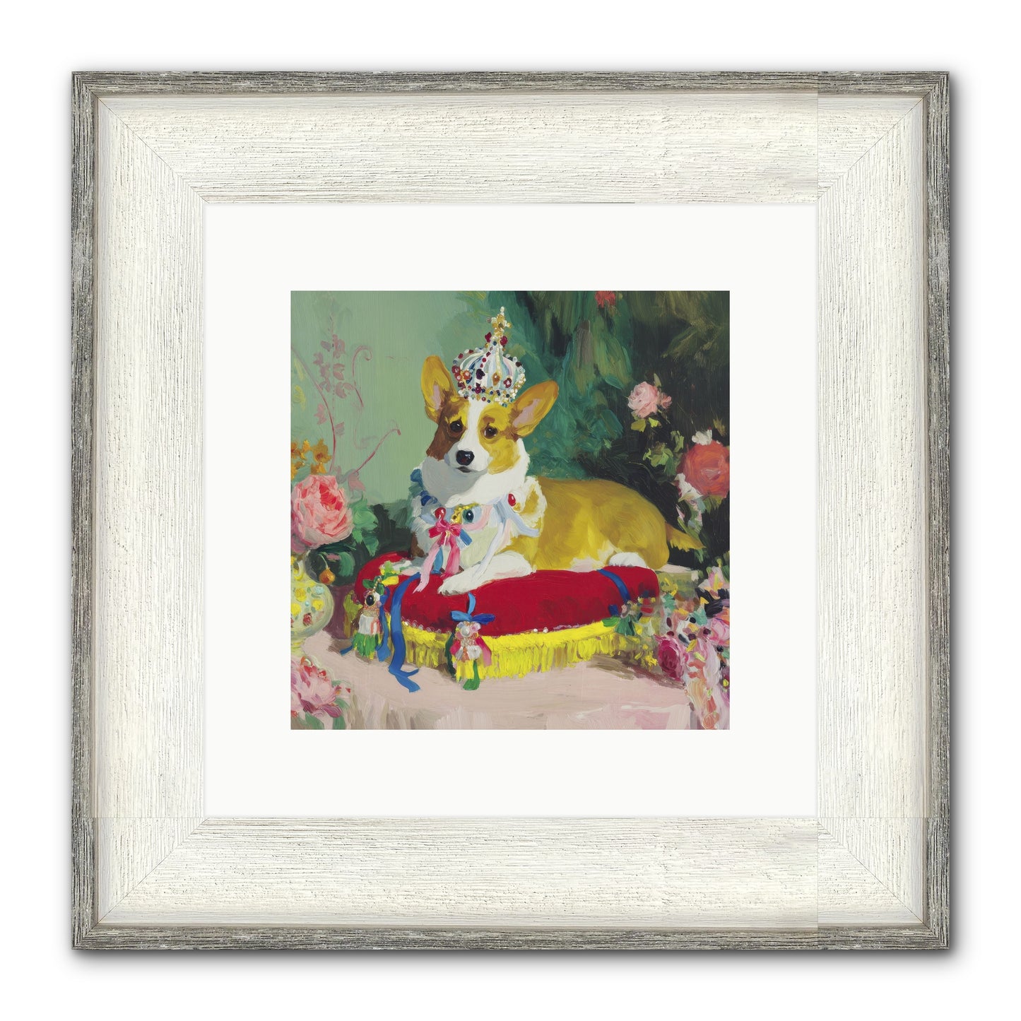 Small Royalty Framed Print - Driftwood White 10x10