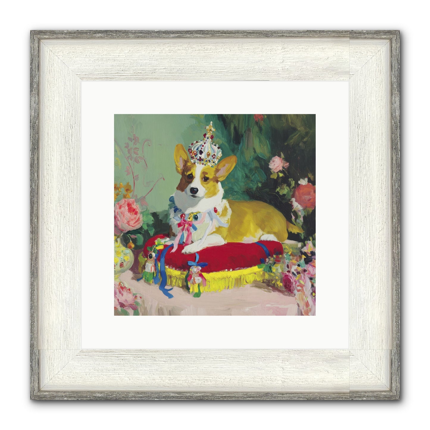 Small Royalty Framed Print - Driftwood White 12x12