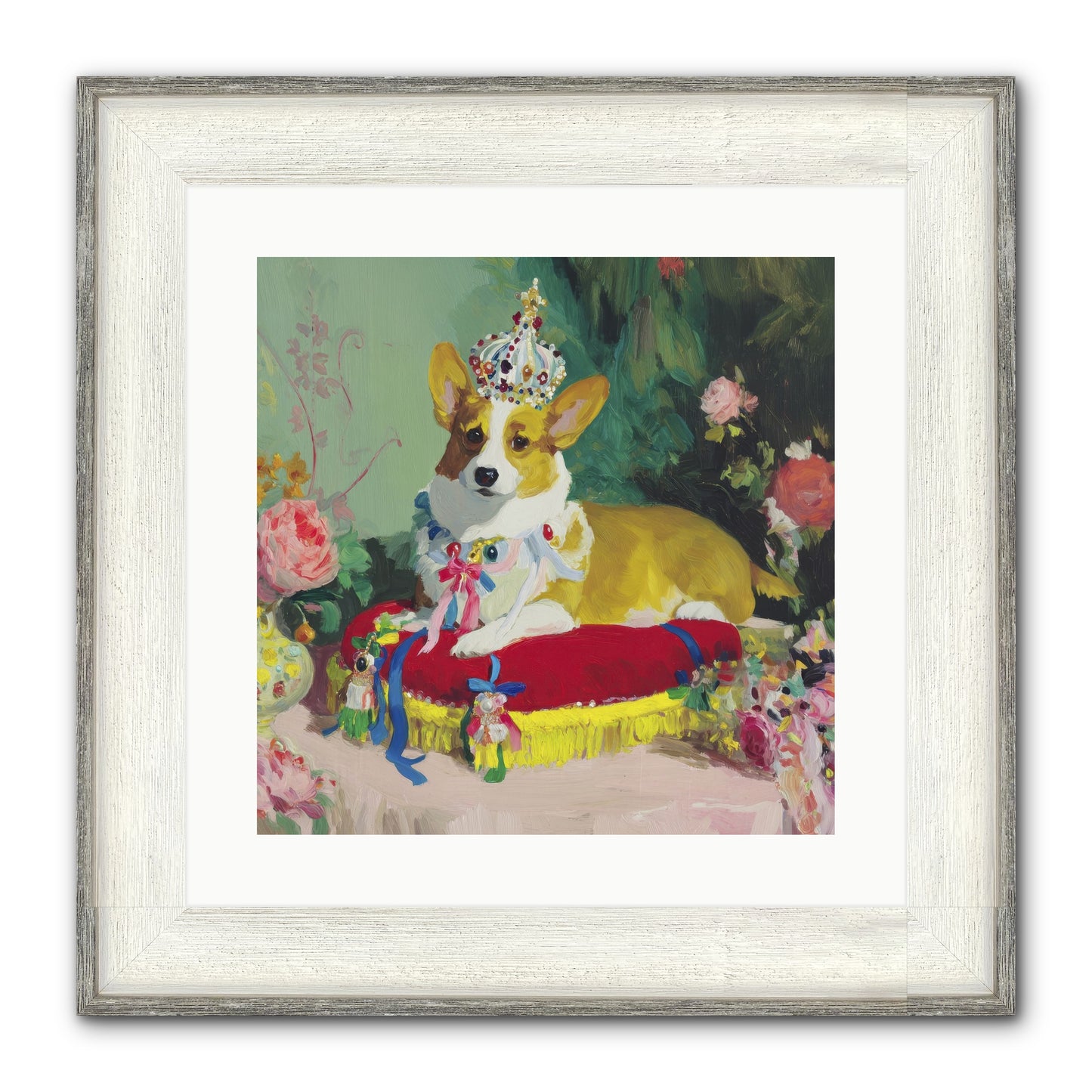 Small Royalty Framed Print - Driftwood White 16x16