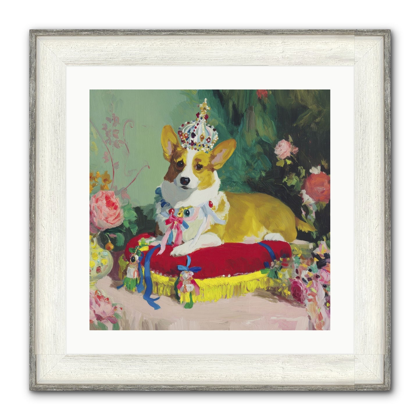 Small Royalty Framed Print - Driftwood White 20x20