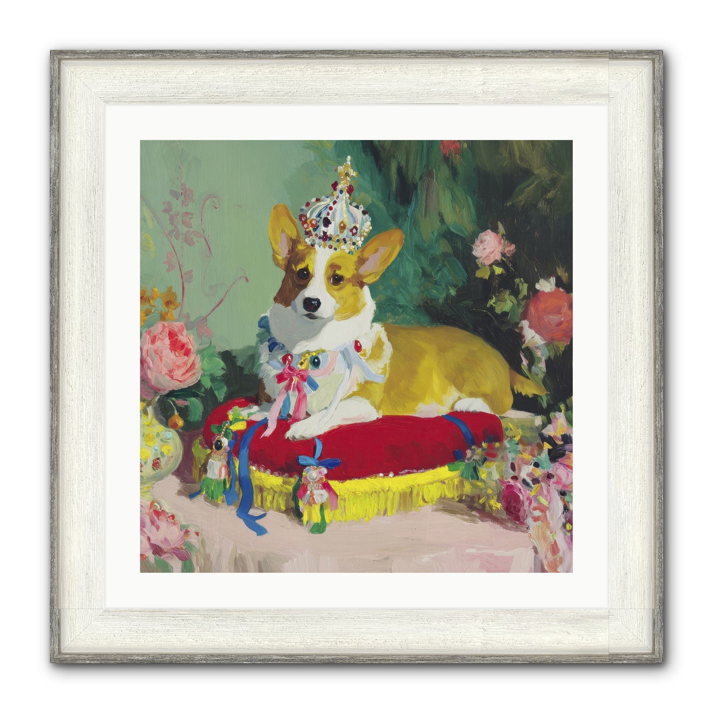 Small Royalty Framed Print - Driftwood White 24x24