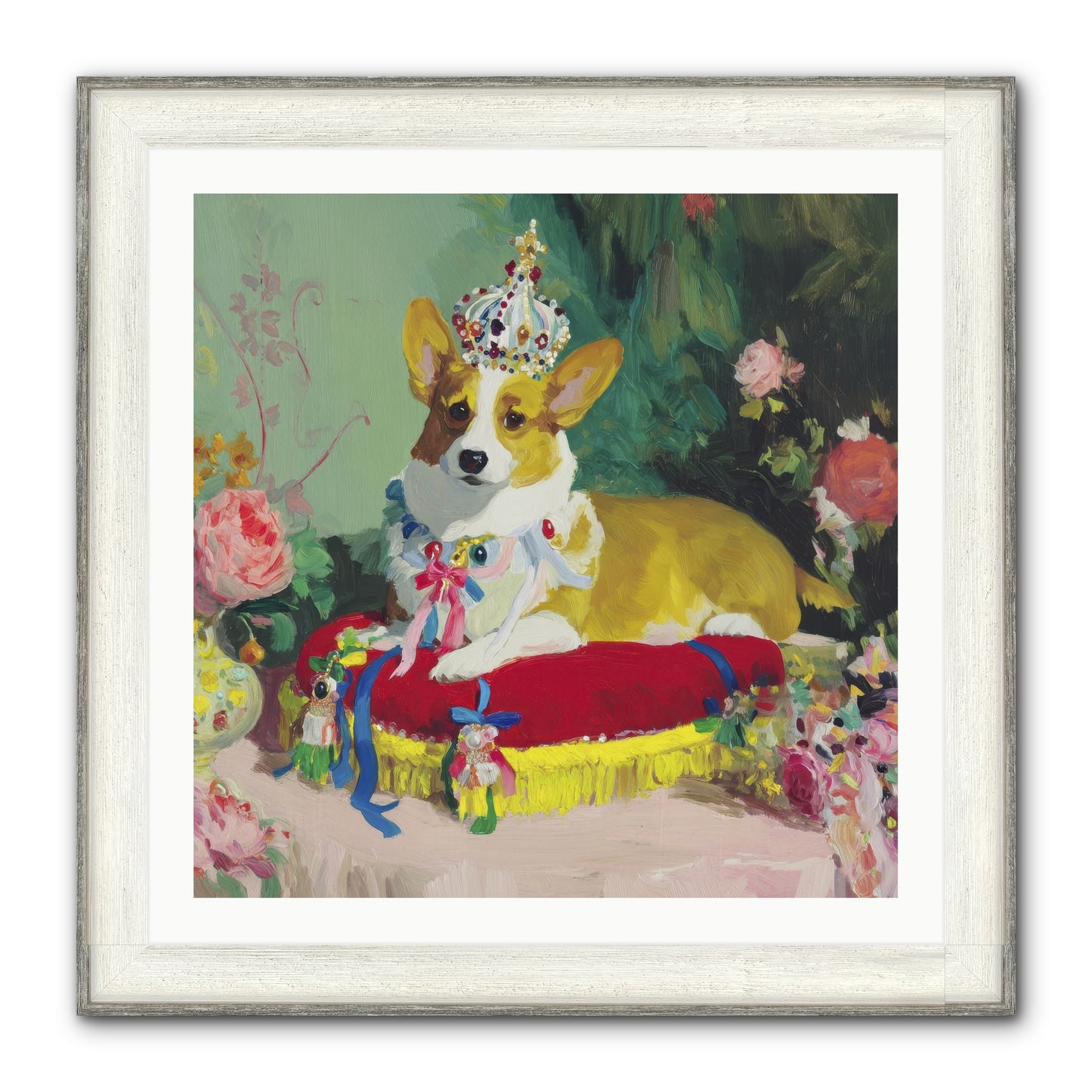 Small Royalty Framed Print - Driftwood White 30x30
