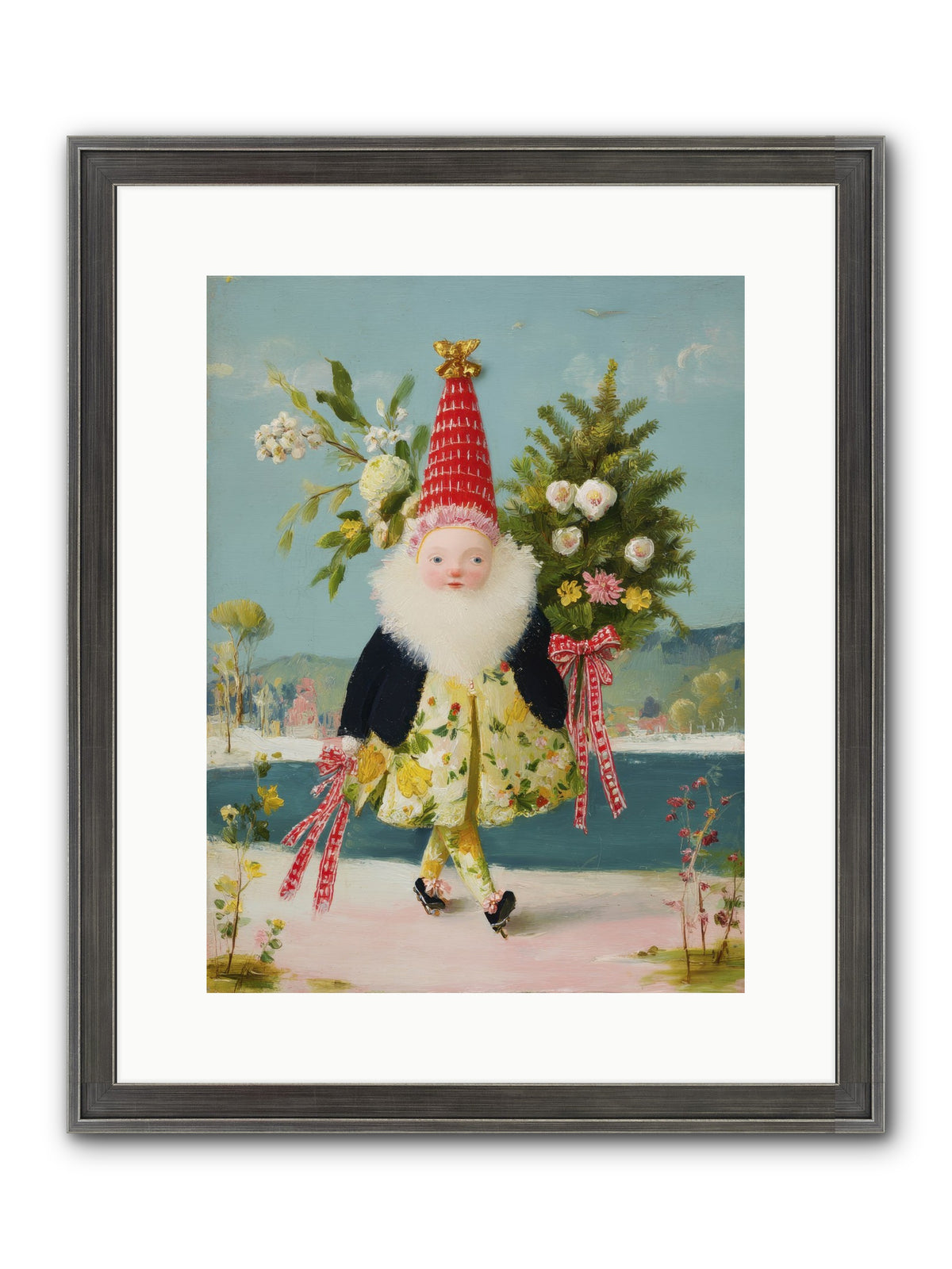 Small Wonder, Big Heart Framed Print - Slimwoods Black/Silver 12x16