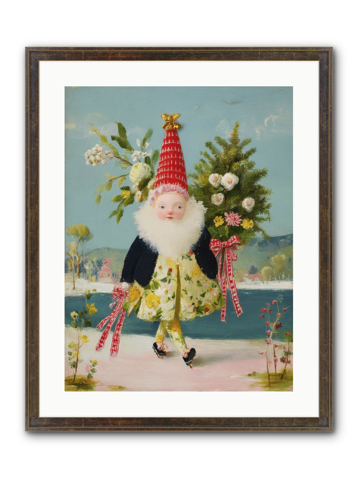 Small Wonder, Big Heart Framed Print - Slimwoods Black/Gold 18x24