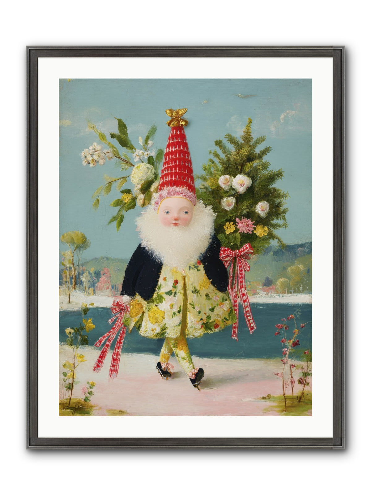 Small Wonder, Big Heart Framed Print - Slimwoods Black/Silver 24x32