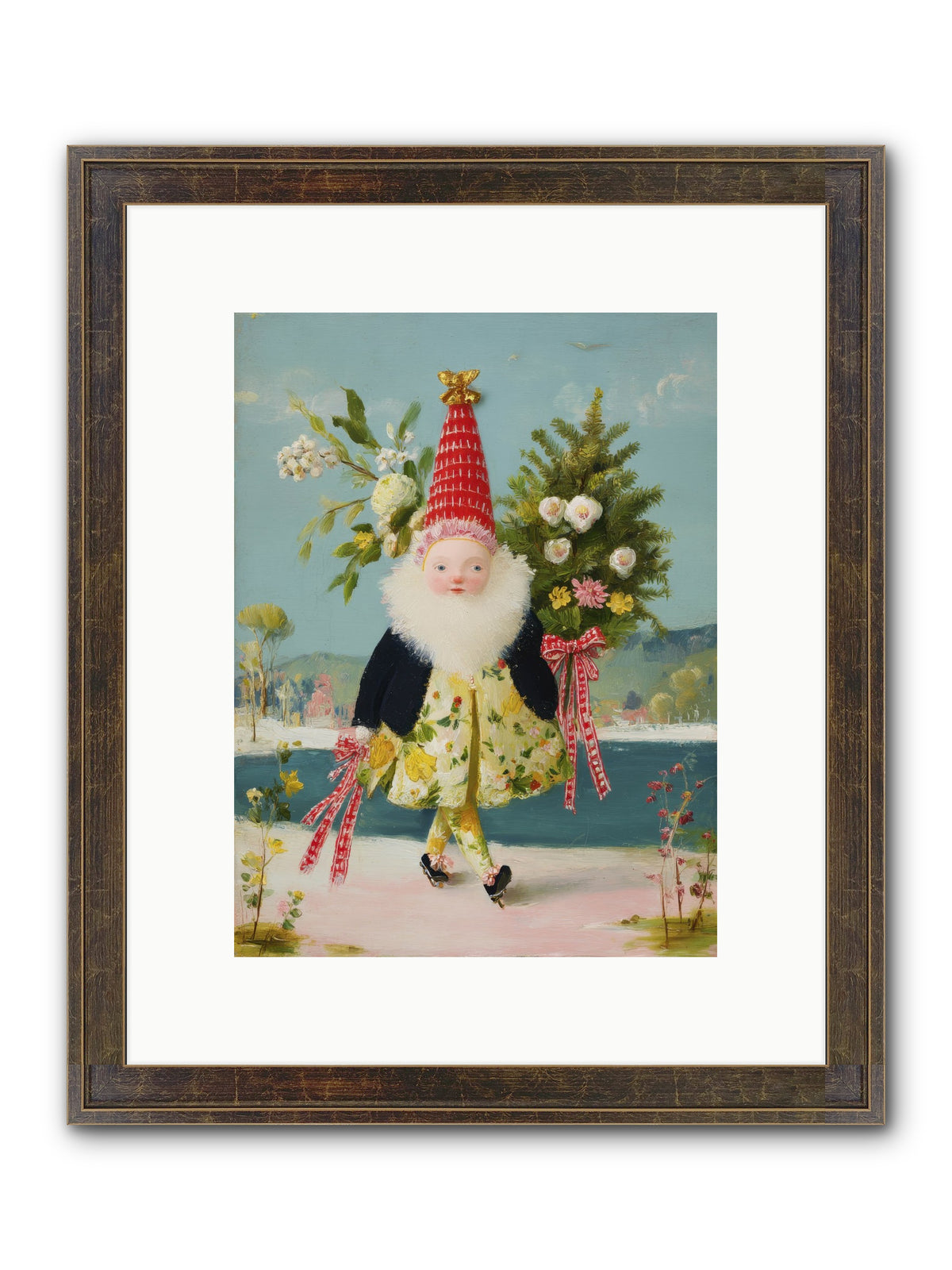 Small Wonder, Big Heart Framed Print - Slimwoods Black/Gold 9x12