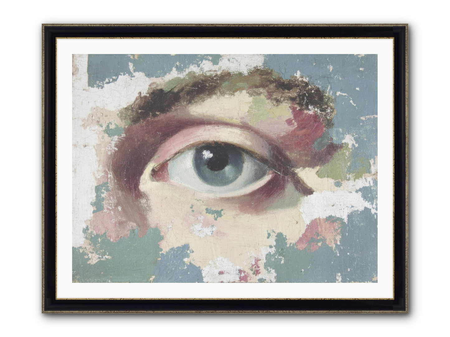 Small Wonders Framed Print - Black & Gold 40x30