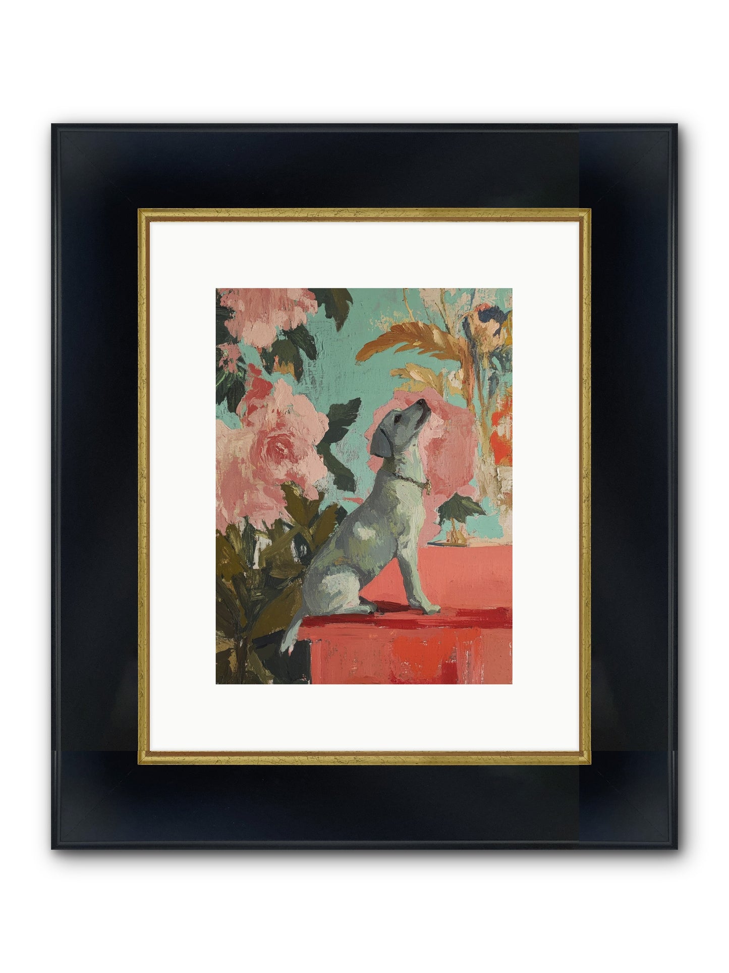 Smile's True Source Framed Print - Wide Black w/Gold 9x12