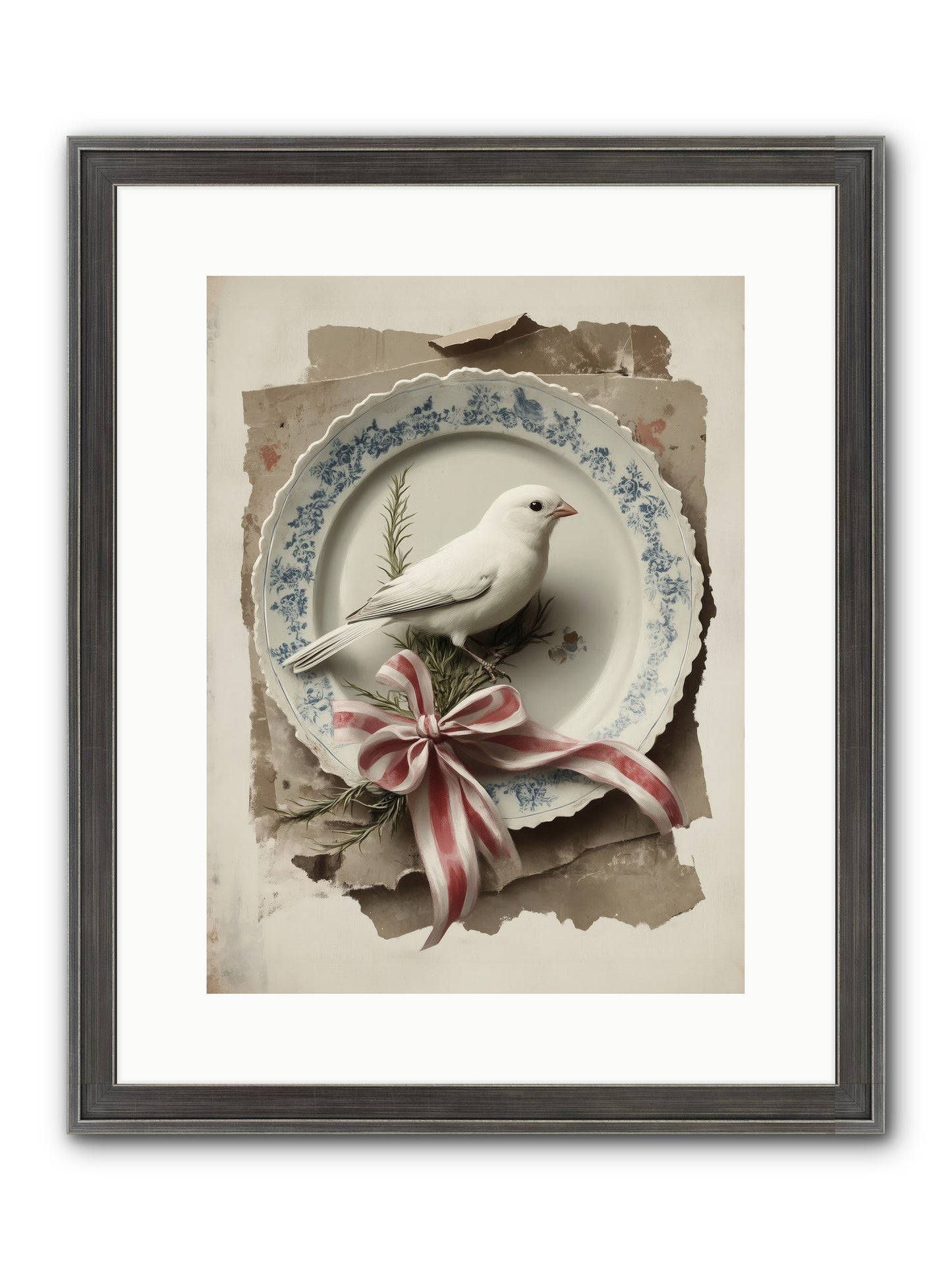 Snowy Sonnet Framed Print - Slimwoods Black/Silver 12x16