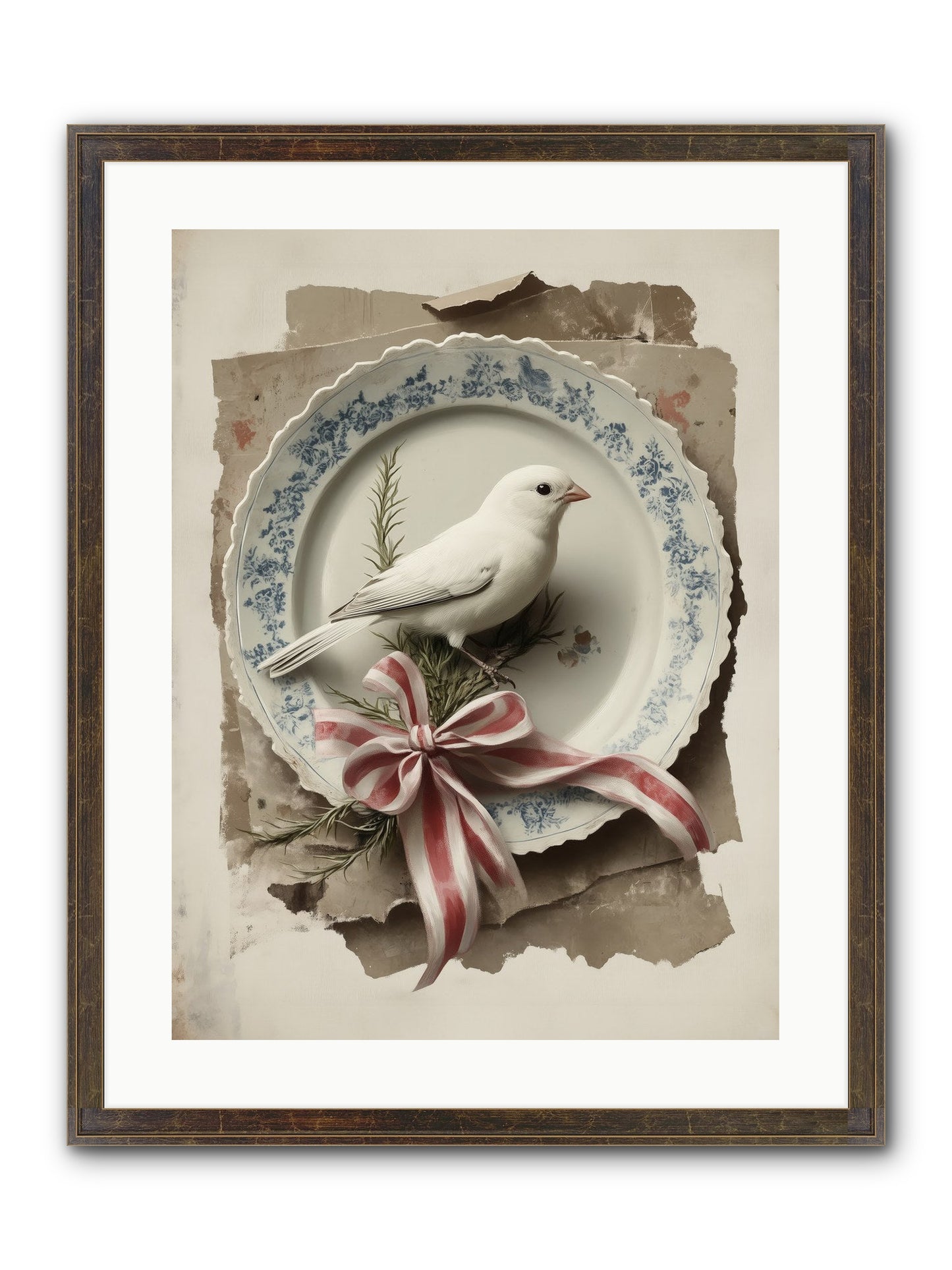 Snowy Sonnet Framed Print - Slimwoods Black/Gold 18x24