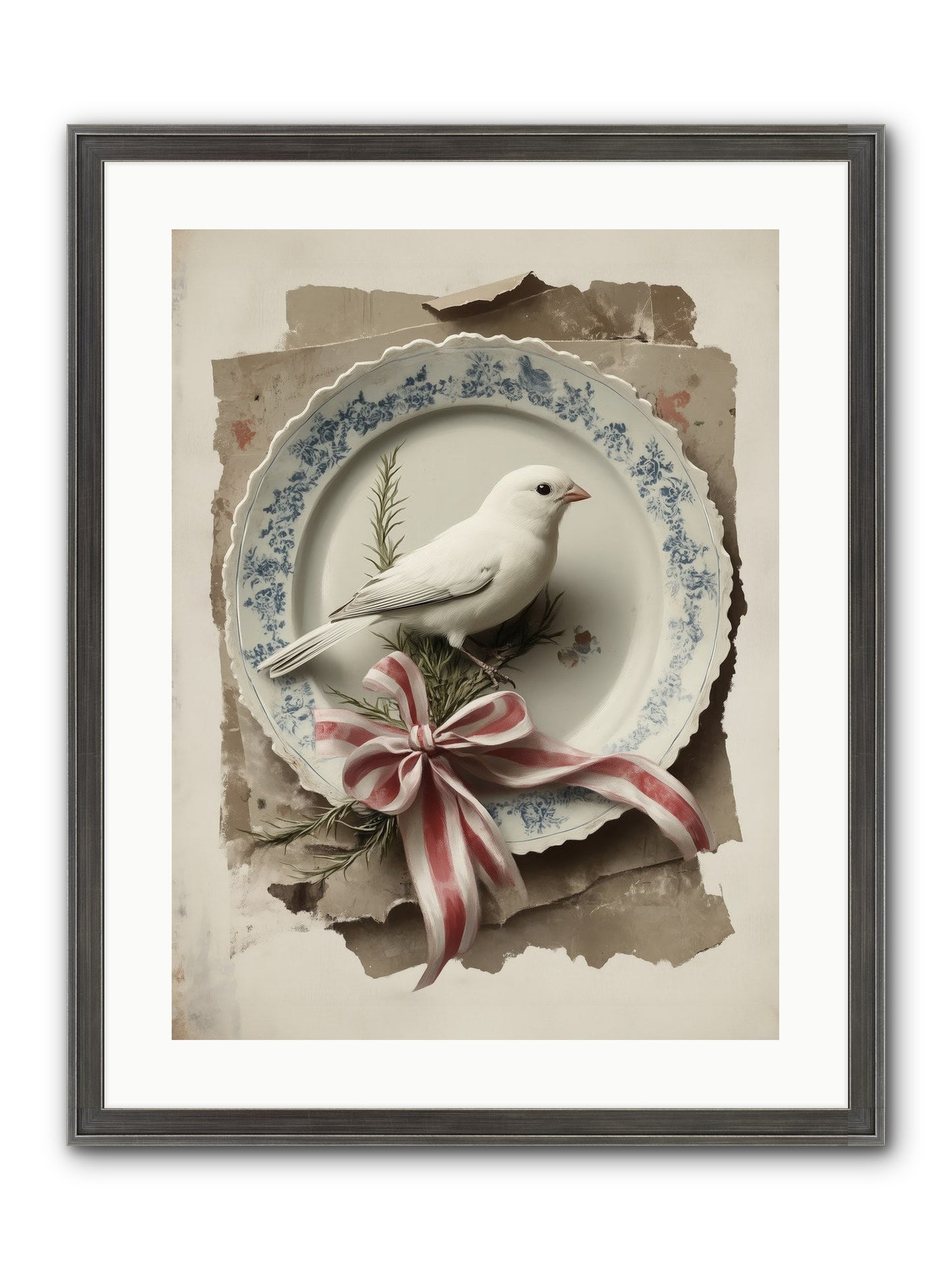 Snowy Sonnet Framed Print - Slimwoods Black/Silver 18x24