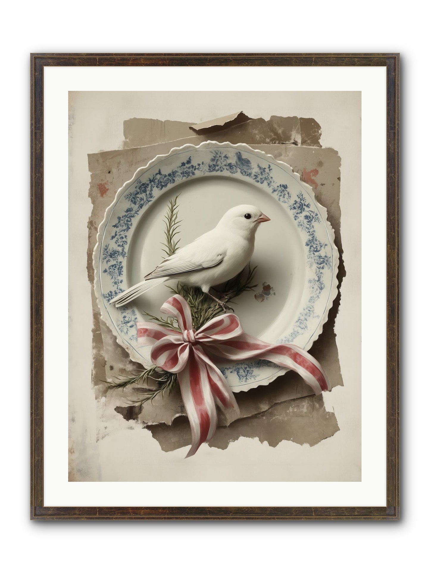 Snowy Sonnet Framed Print - Slimwoods Black/Gold 24x32