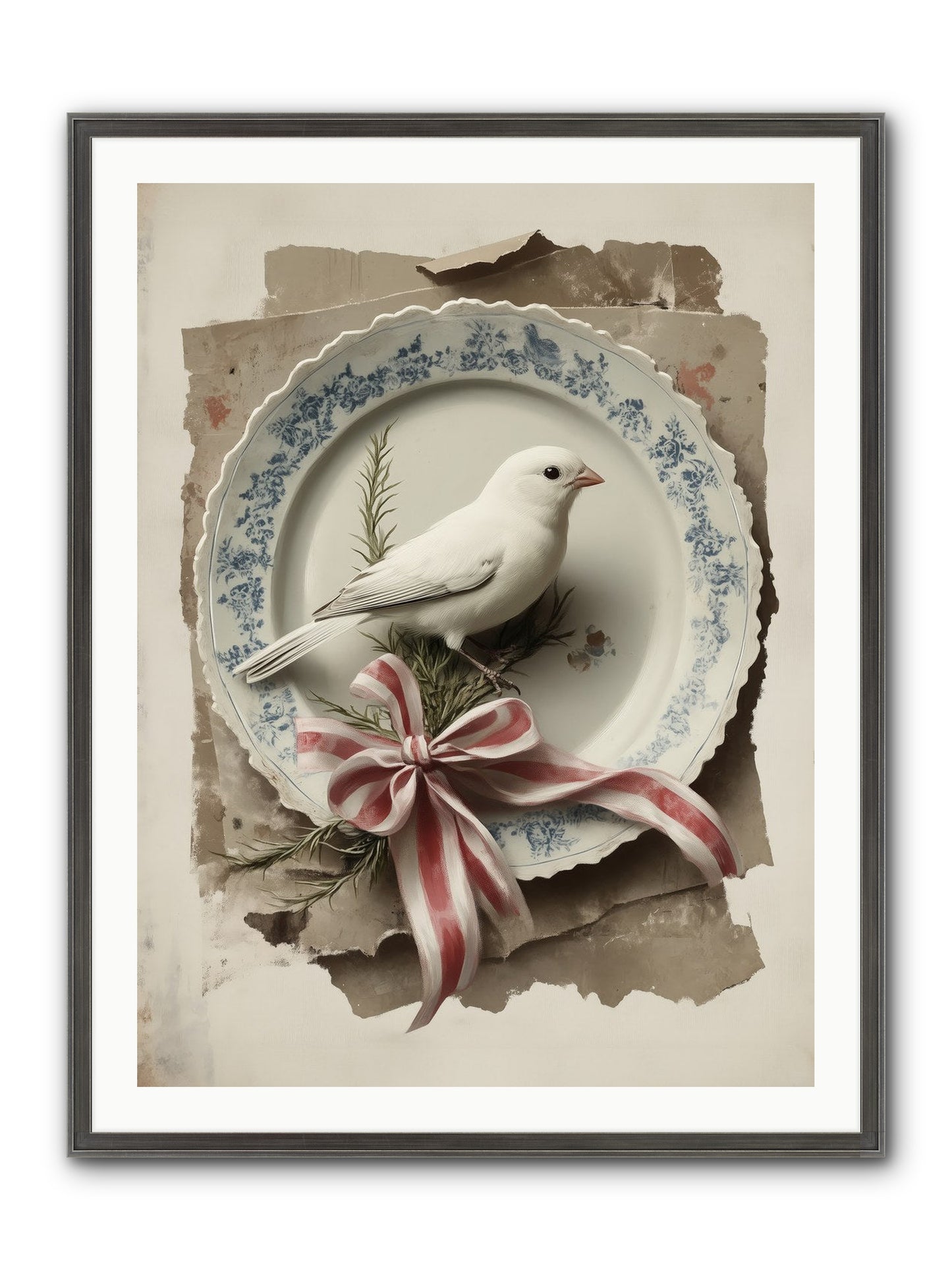 Snowy Sonnet Framed Print - Slimwoods Black/Silver 30x40