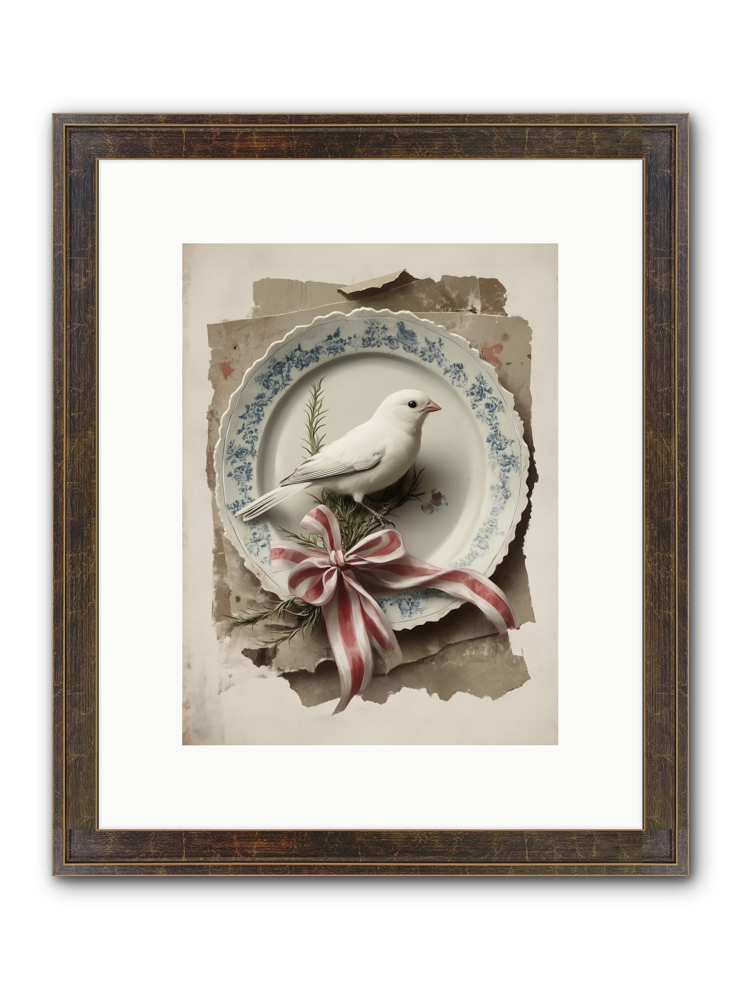 Snowy Sonnet Framed Print - Slimwoods Black/Gold 9x12