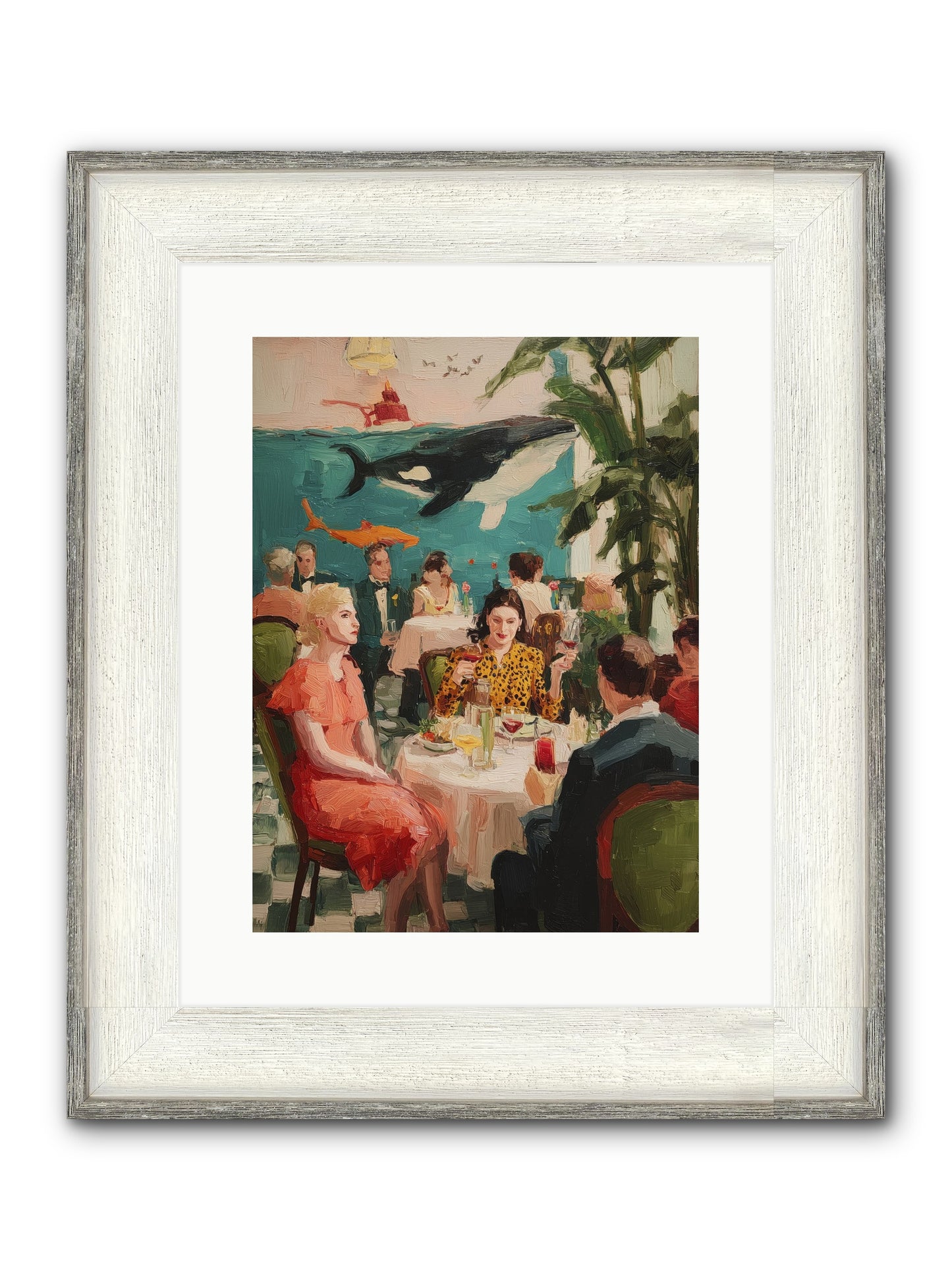 Social Alchemy Framed Print - Driftwood White 12x16
