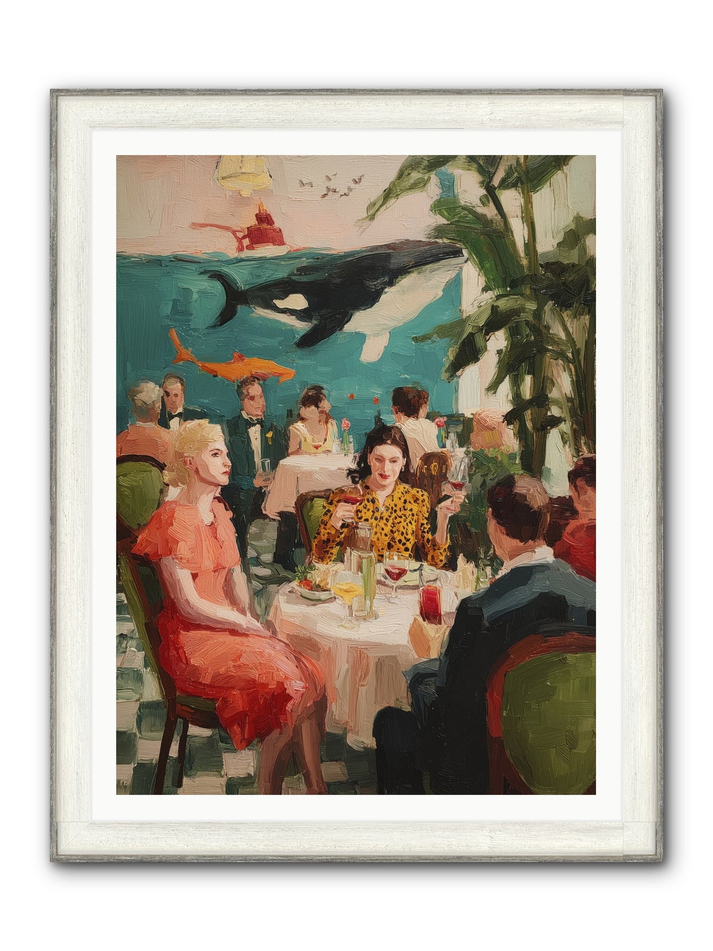 Social Alchemy Framed Print - Driftwood White 36x48