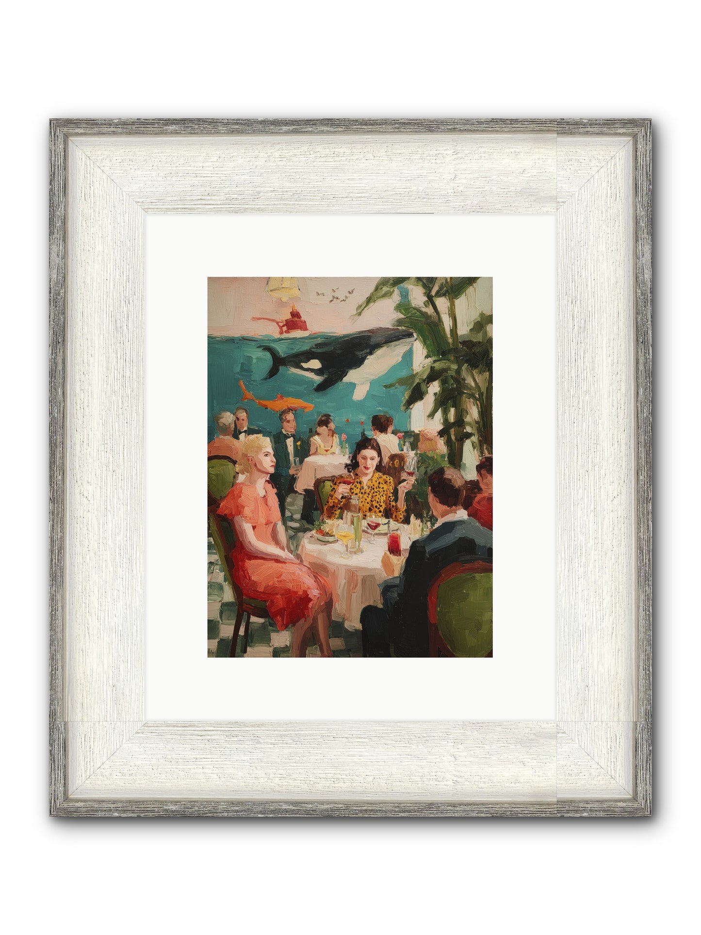 Social Alchemy Framed Print - Driftwood White 9x12