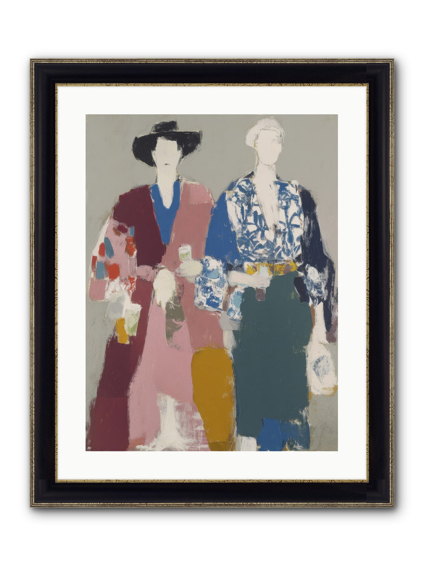 Society Of Afternoon Rituals Framed Print - Black & Gold 18x24
