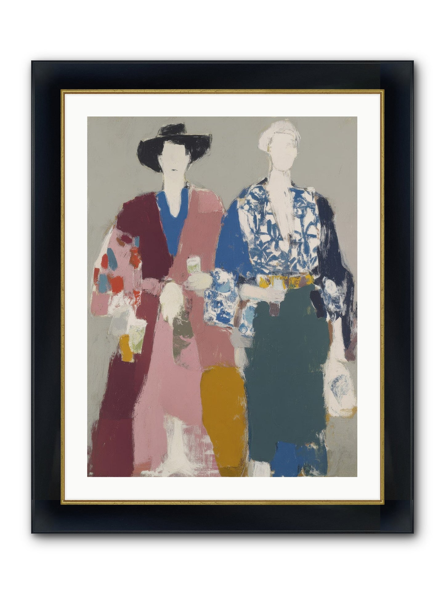 Society Of Afternoon Rituals Framed Print - Wide Black w/Gold 24x32