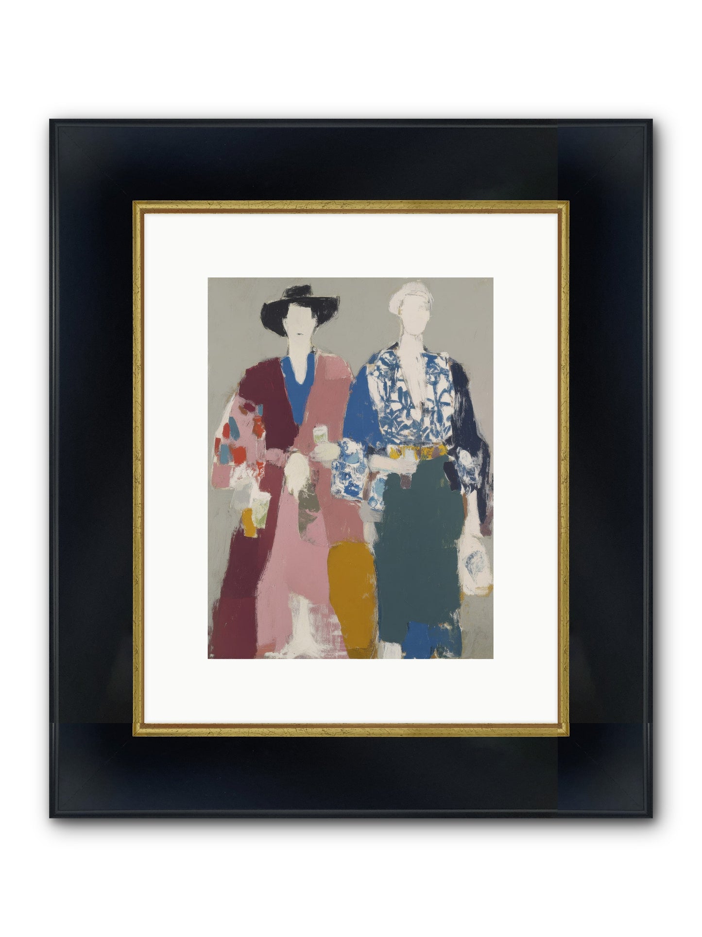 Society Of Afternoon Rituals Framed Print - Wide Black w/Gold 9x12