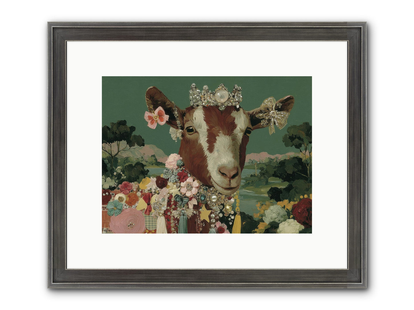 Society Of Blooming Souls Framed Print - Slimwoods Black/Silver 12x9