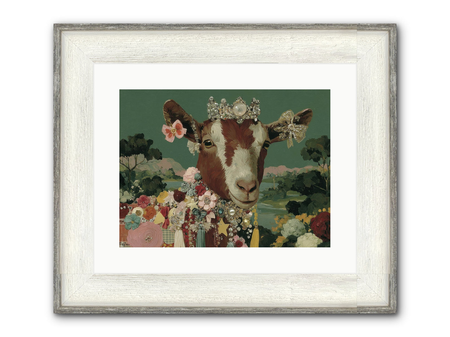 Society Of Blooming Souls Framed Print - Driftwood White 16x12