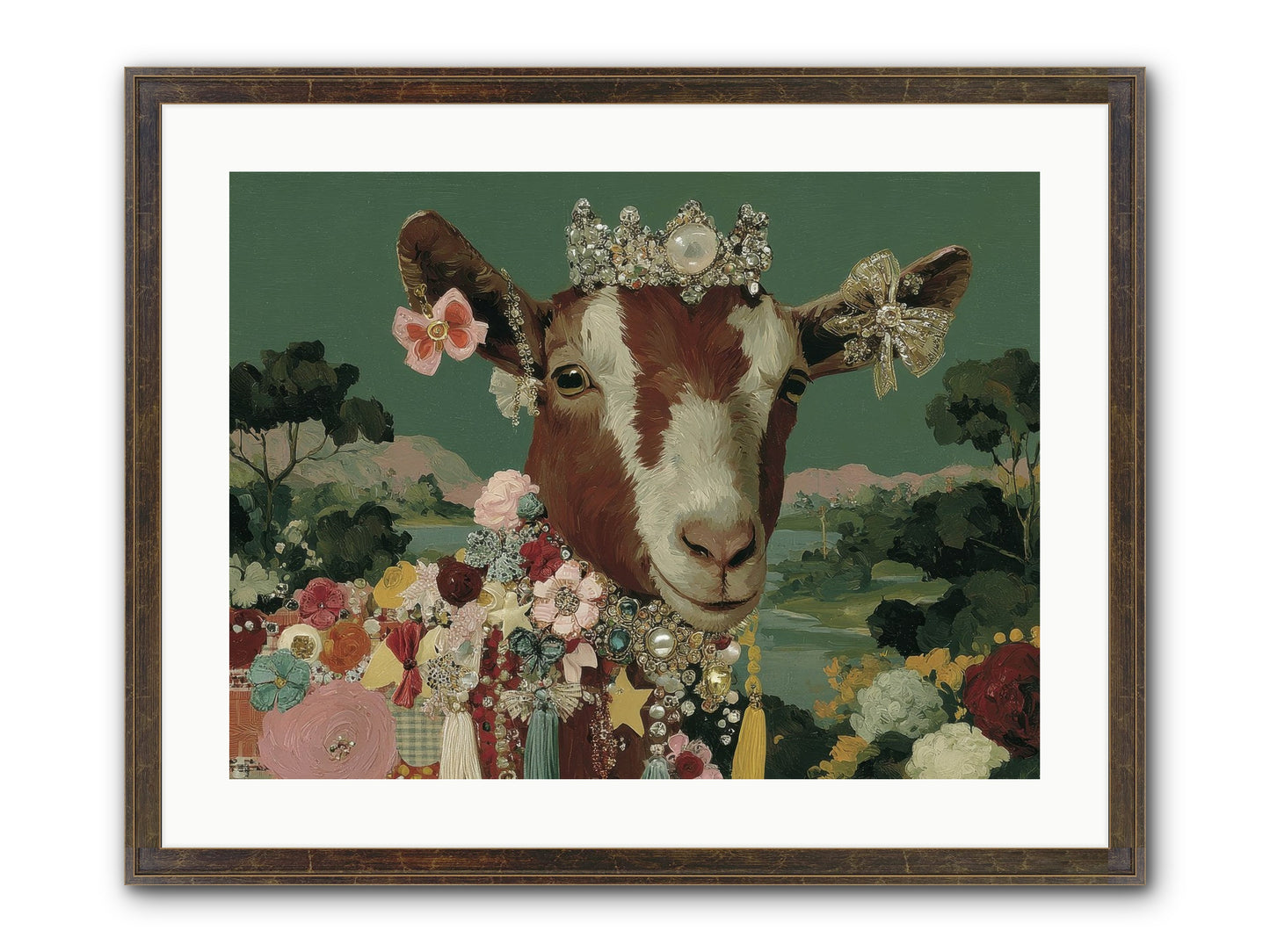 Society Of Blooming Souls Framed Print - Slimwoods Black/Gold 24x18