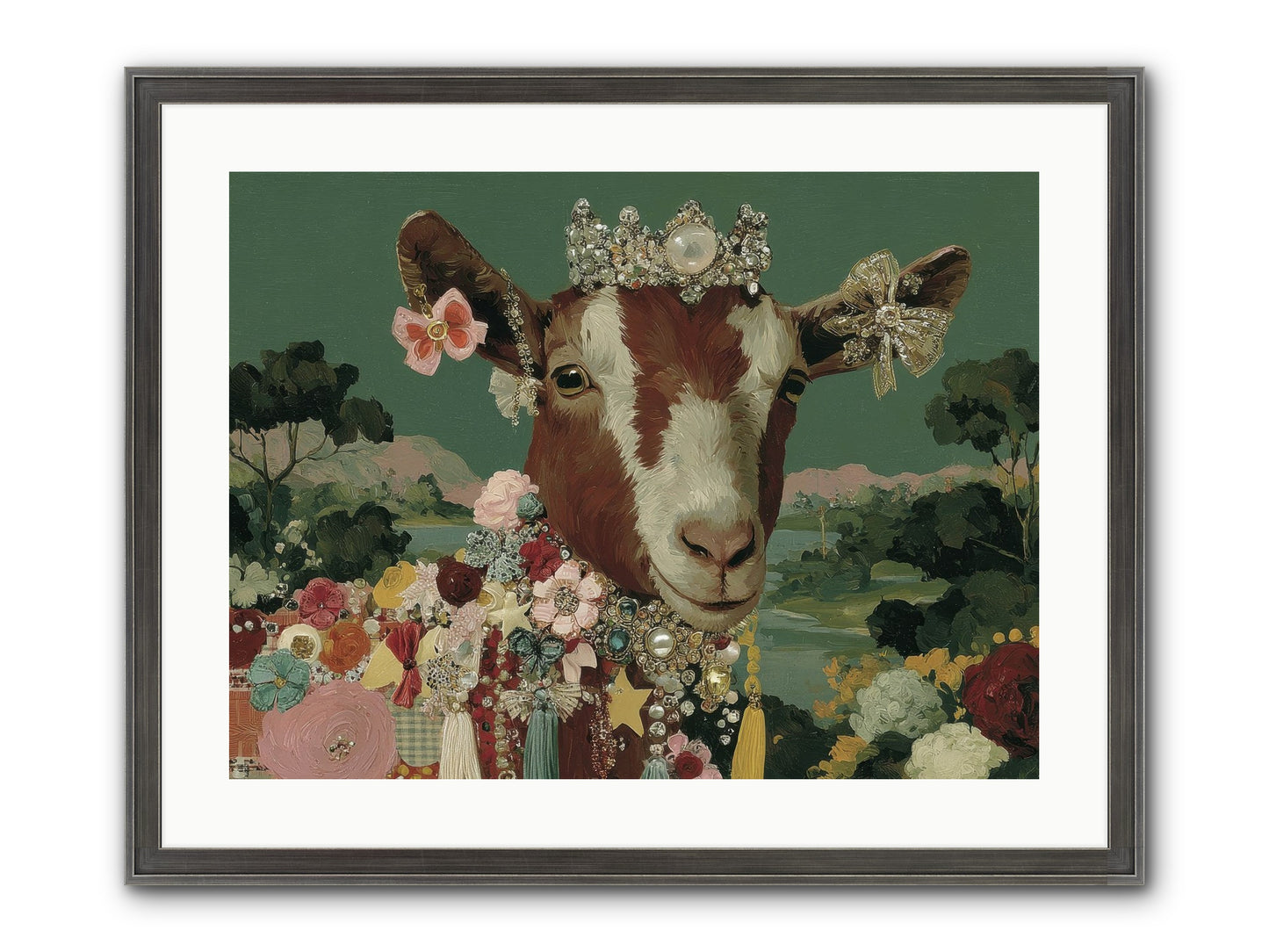 Society Of Blooming Souls Framed Print - Slimwoods Black/Silver 24x18