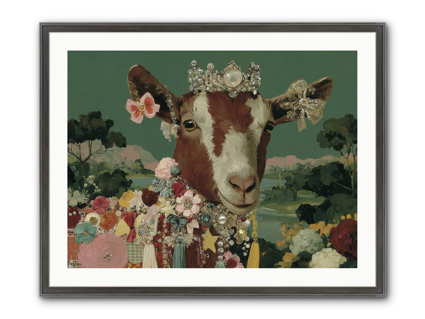 Society Of Blooming Souls Framed Print - Slimwoods Black/Silver 32x24