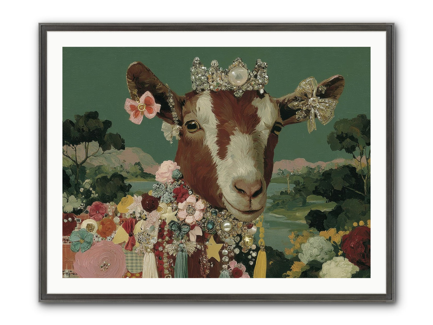 Society Of Blooming Souls Framed Print - Slimwoods Black/Silver 40x30