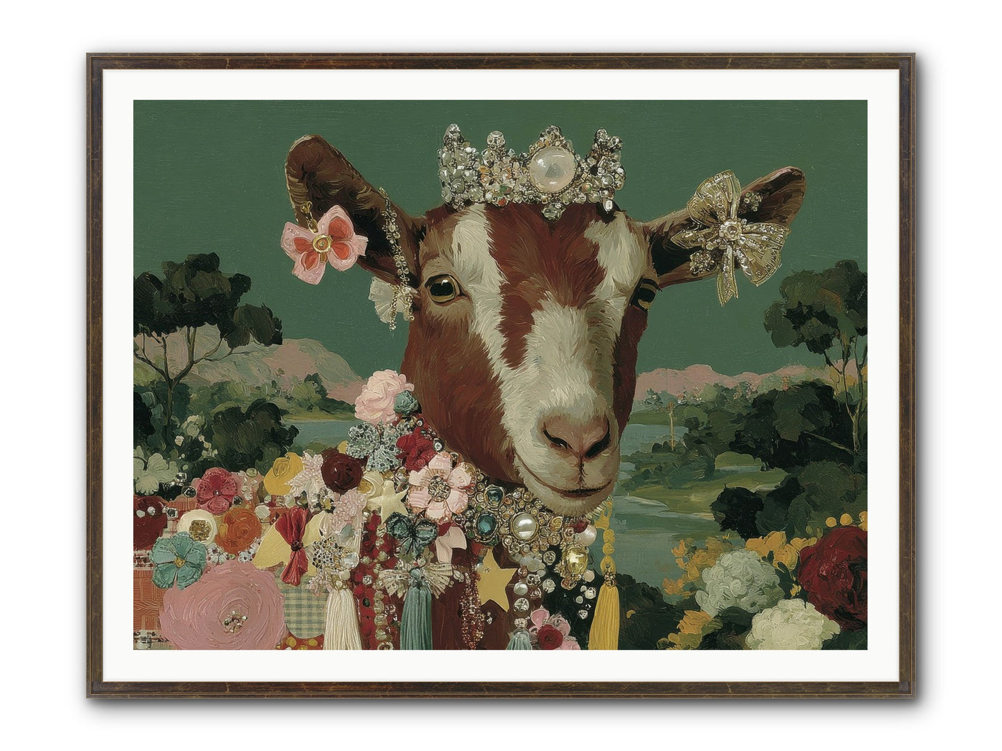 Society Of Blooming Souls Framed Print - Slimwoods Black/Gold 48x36