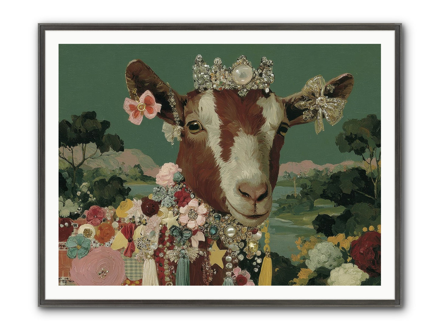 Society Of Blooming Souls Framed Print - Slimwoods Black/Silver 48x36