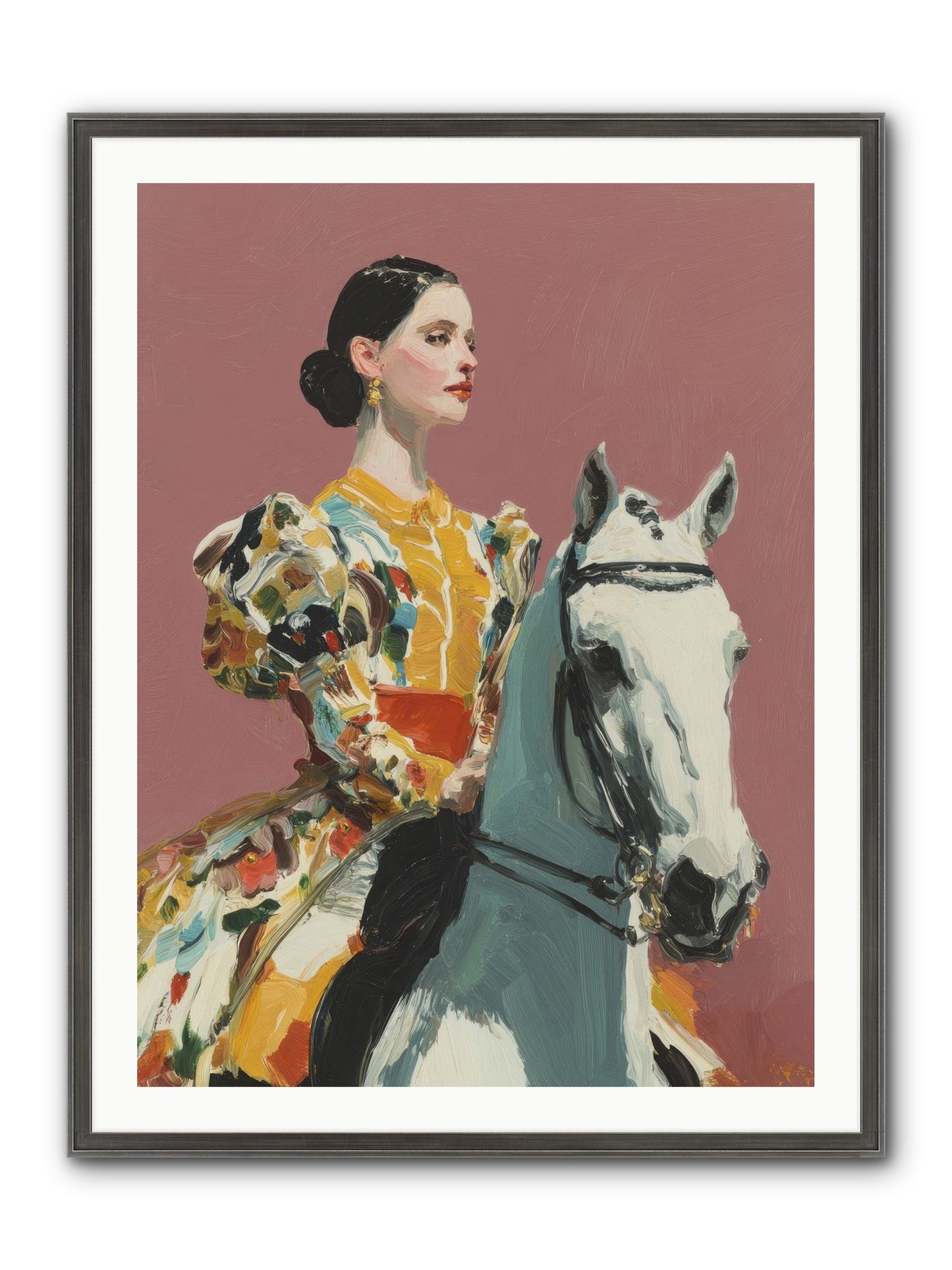 Soft Blur Of Becoming Framed Print - Slimwoods Black/Silver 30x40