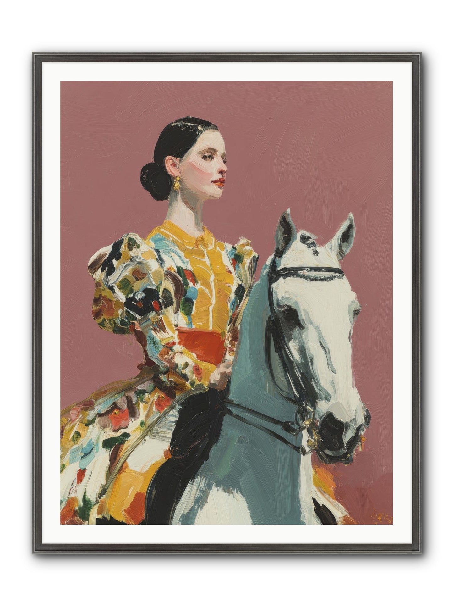 Soft Blur Of Becoming Framed Print - Slimwoods Black/Silver 36x48