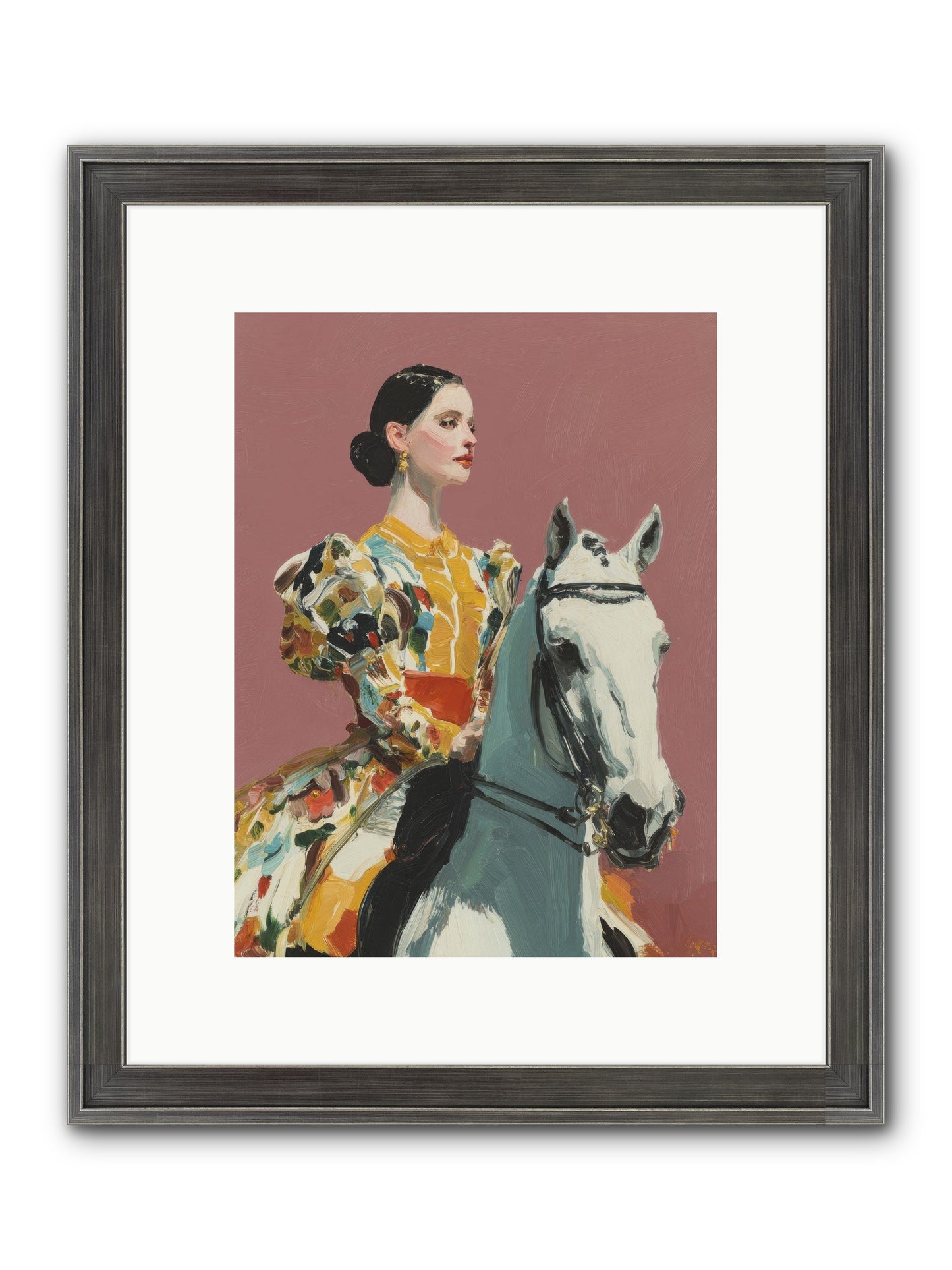 Soft Blur Of Becoming Framed Print - Slimwoods Black/Silver 9x12