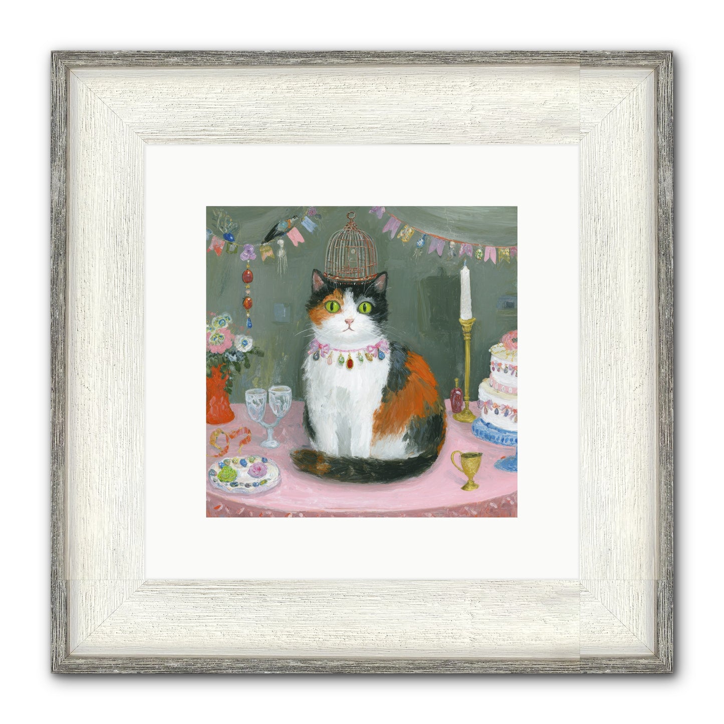 Soft Echoes Of The Past Framed Print - Driftwood White 10x10