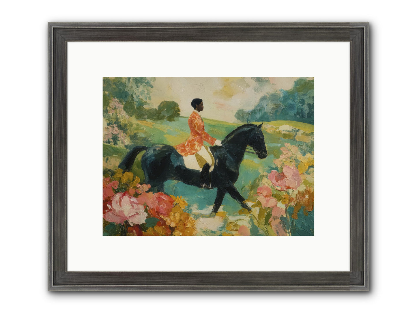Softer Than Waking Framed Print - Slimwoods Black/Silver 12x9