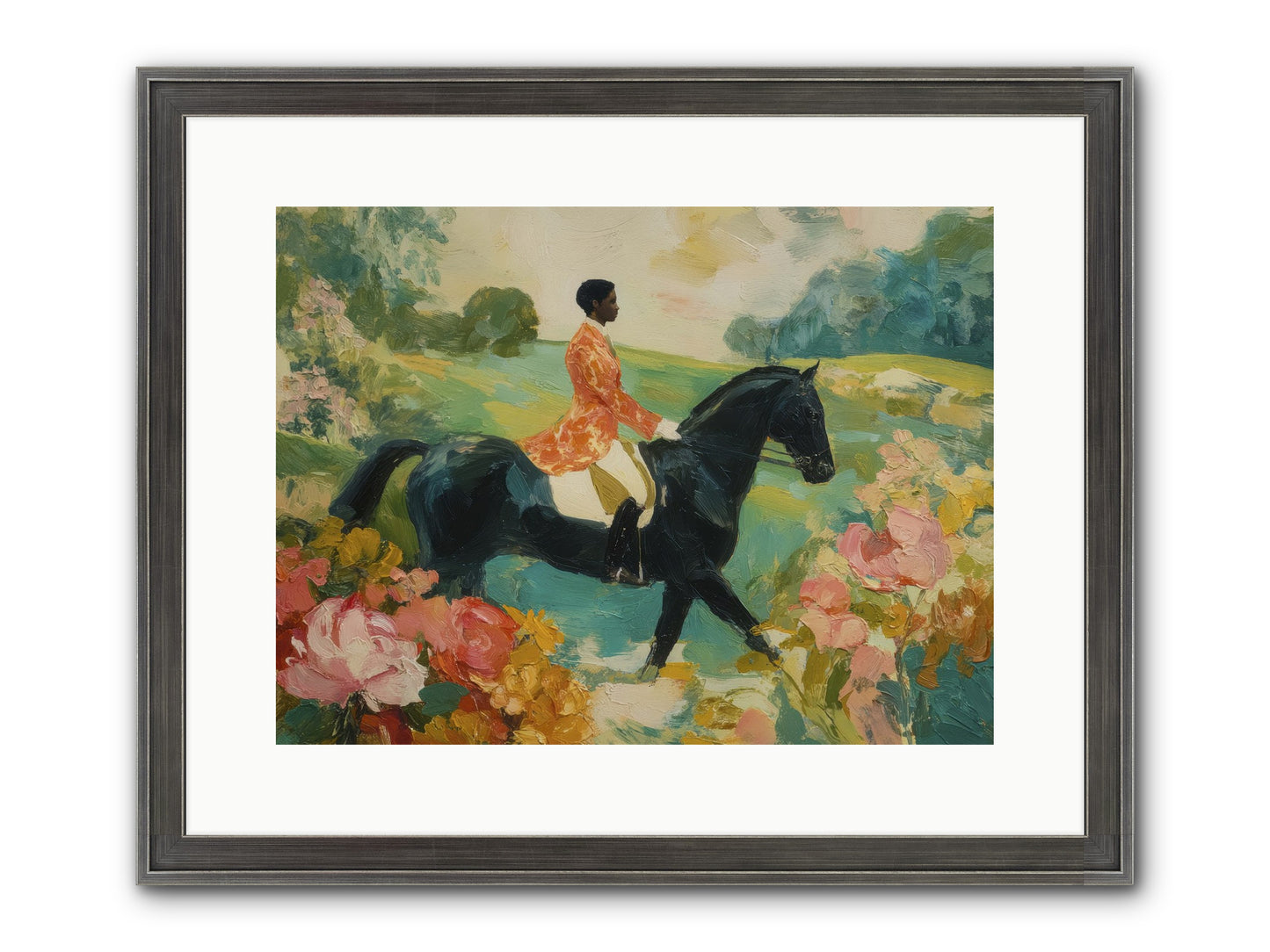 Softer Than Waking Framed Print - Slimwoods Black/Silver 16x12