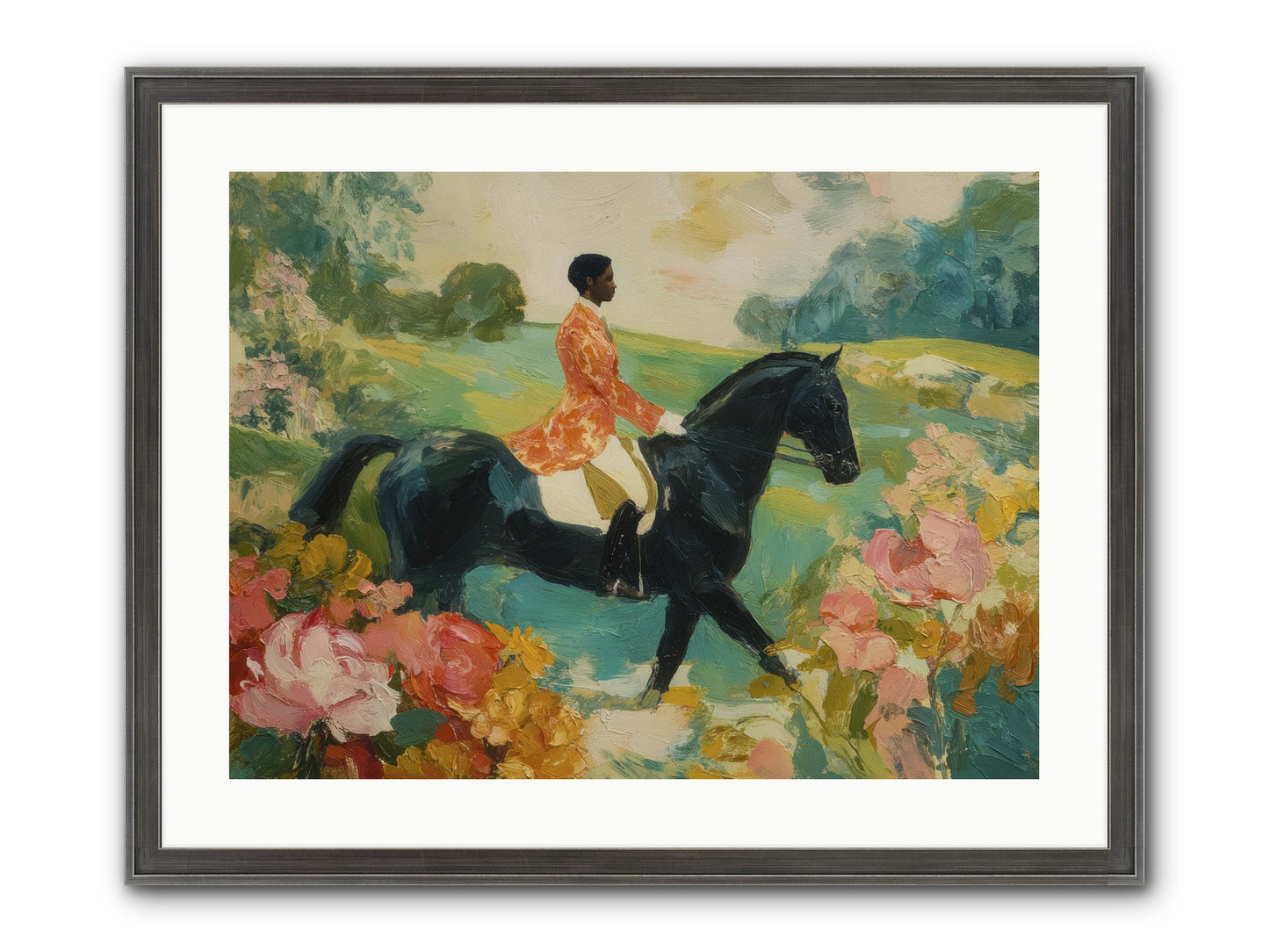 Softer Than Waking Framed Print - Slimwoods Black/Silver 24x18